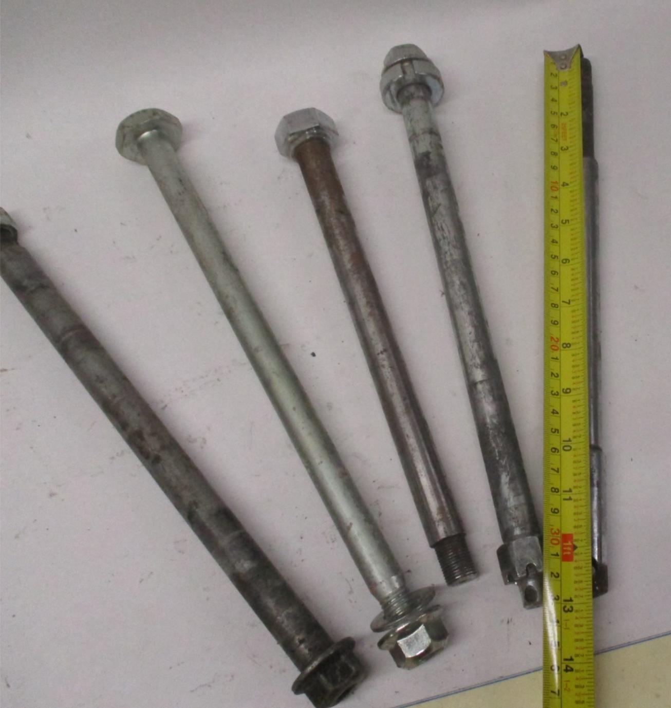 Mixed Lot of (5) Harley Front / Rear Wheel Axles Sportster Dyna Softail  #3