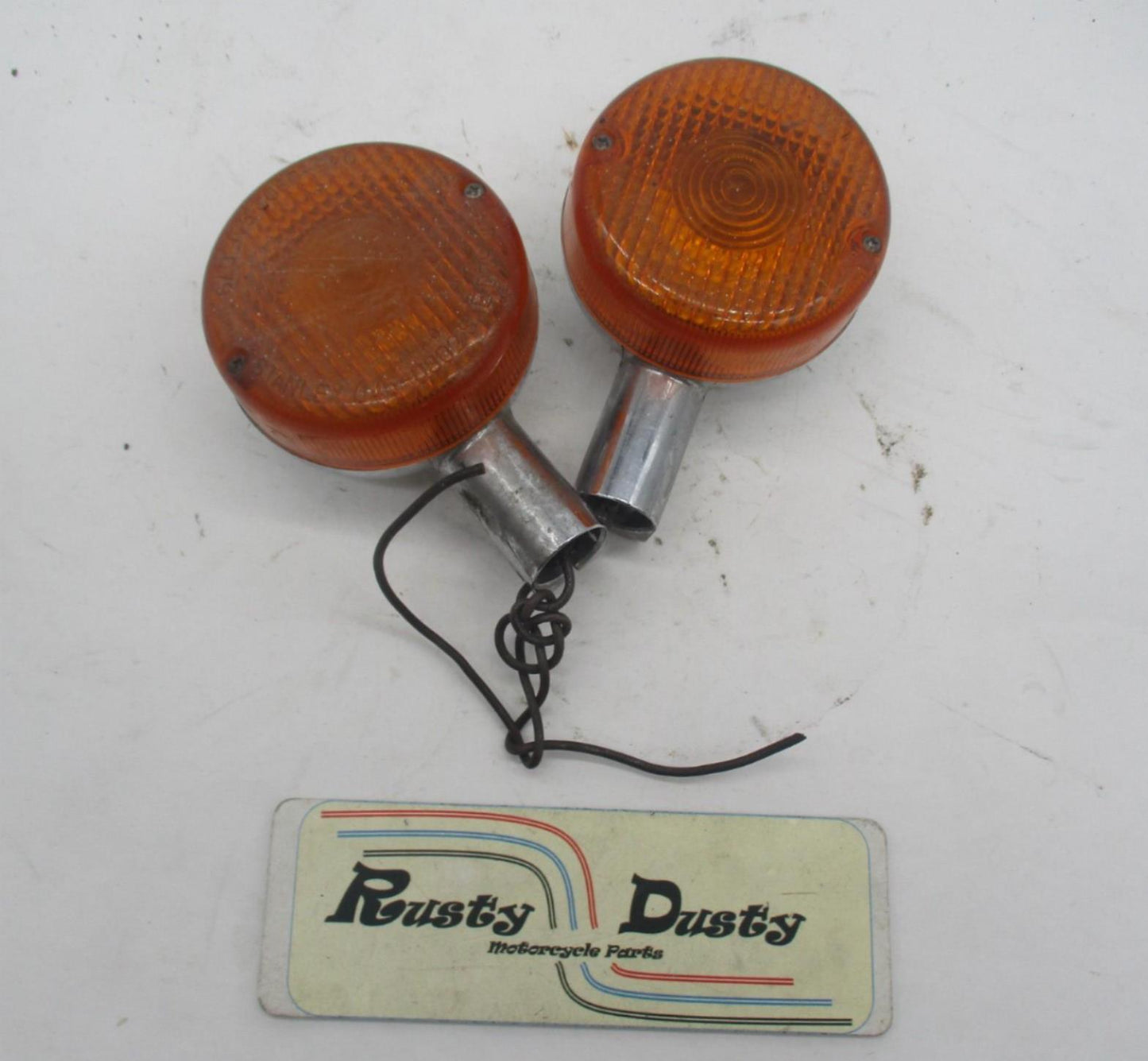 Pair of Honda Gold Wing Touring Round 1977 Turn Signals