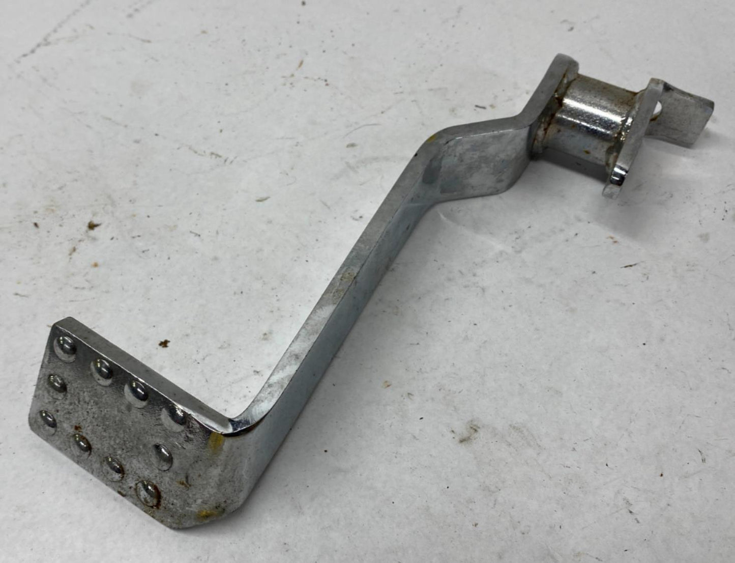 Harley Davidson Dimpled Chrome Rear Brake Pedal Control Big Twin