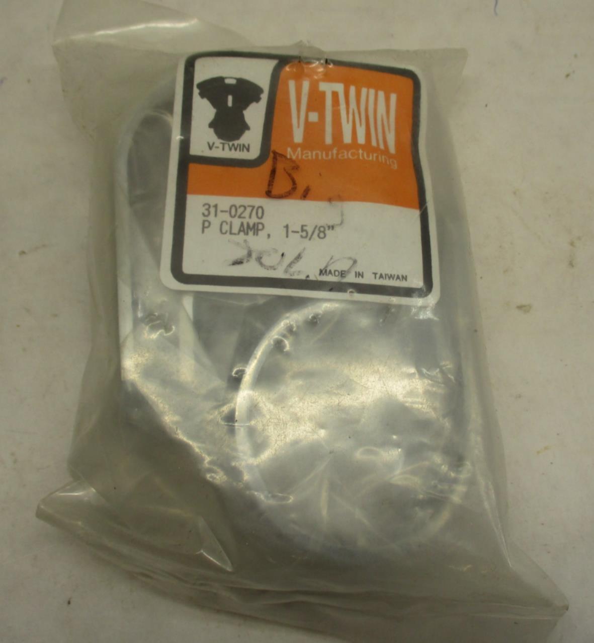 V-Twin Harley Davidson Chrome 1-5/8" Exhaust Hanger Clamp 31-0270