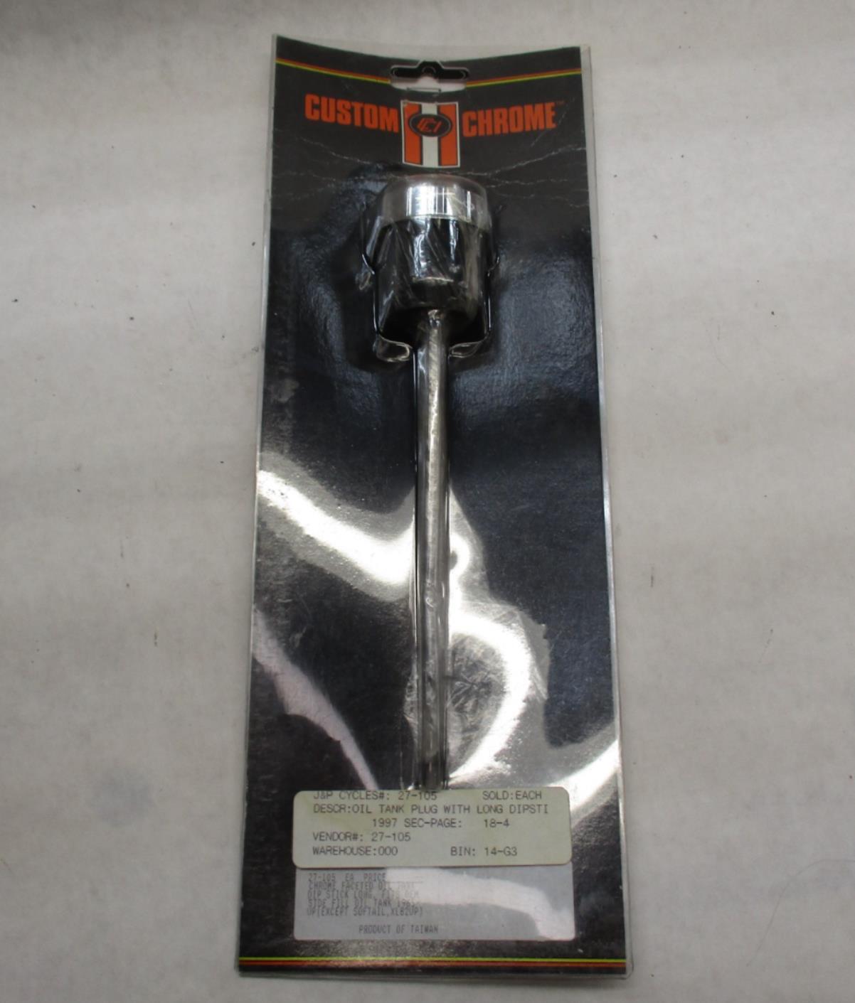 Custom Chrome 27-107 Oil Tank Plug Long Dipstick