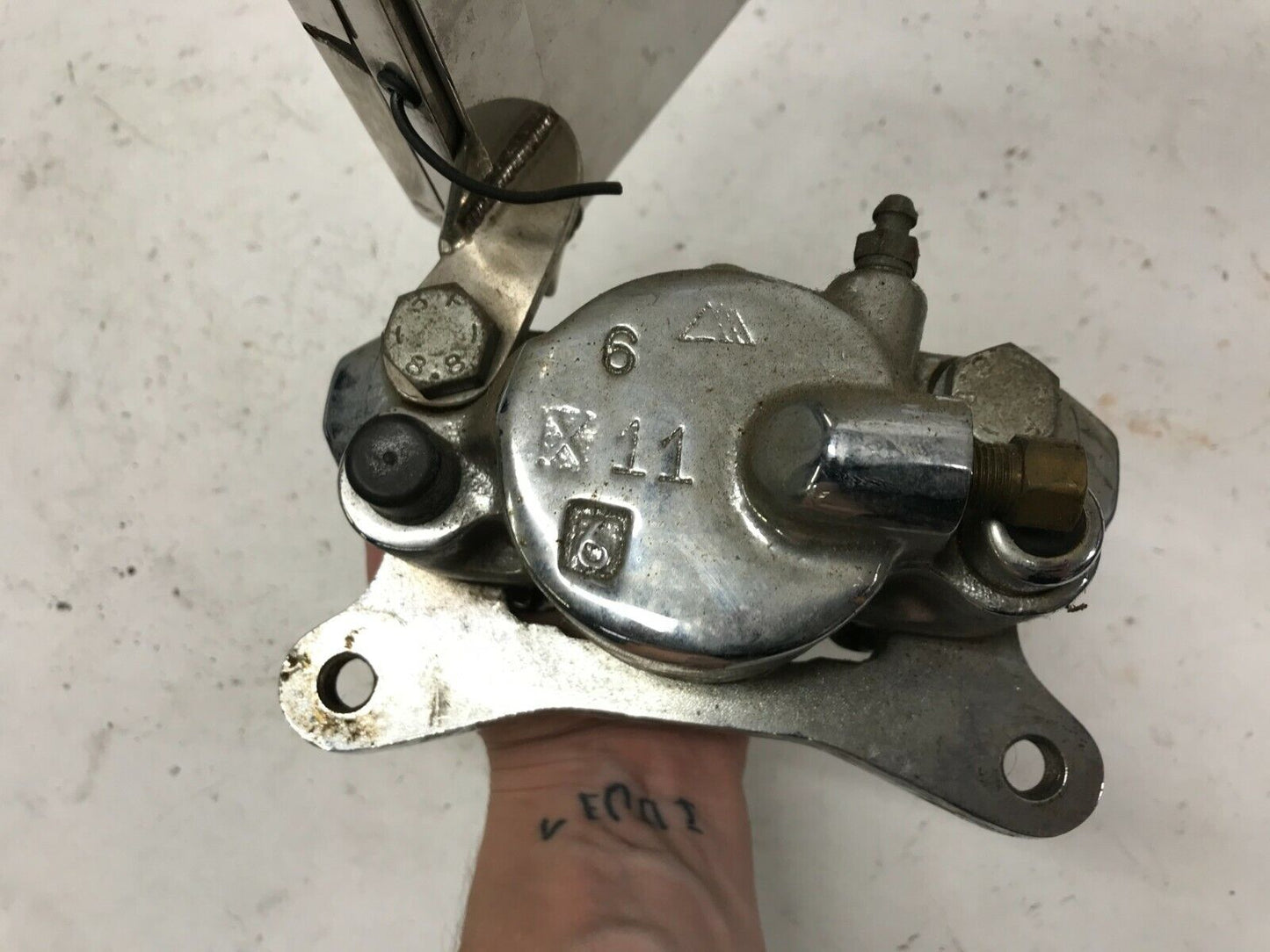 Boss Hoss Rear Brake Caliper Piston w/ License Plate Bracket PS 15 X11