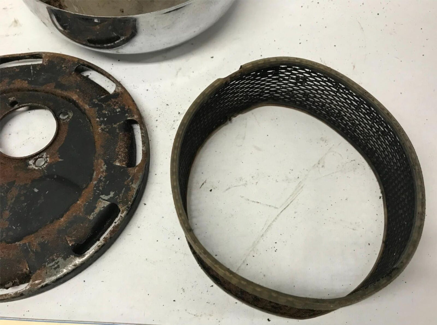 Harley Davidson 7" Linkert Carb Air Cleaner Assembly w/ Backing plate & cover