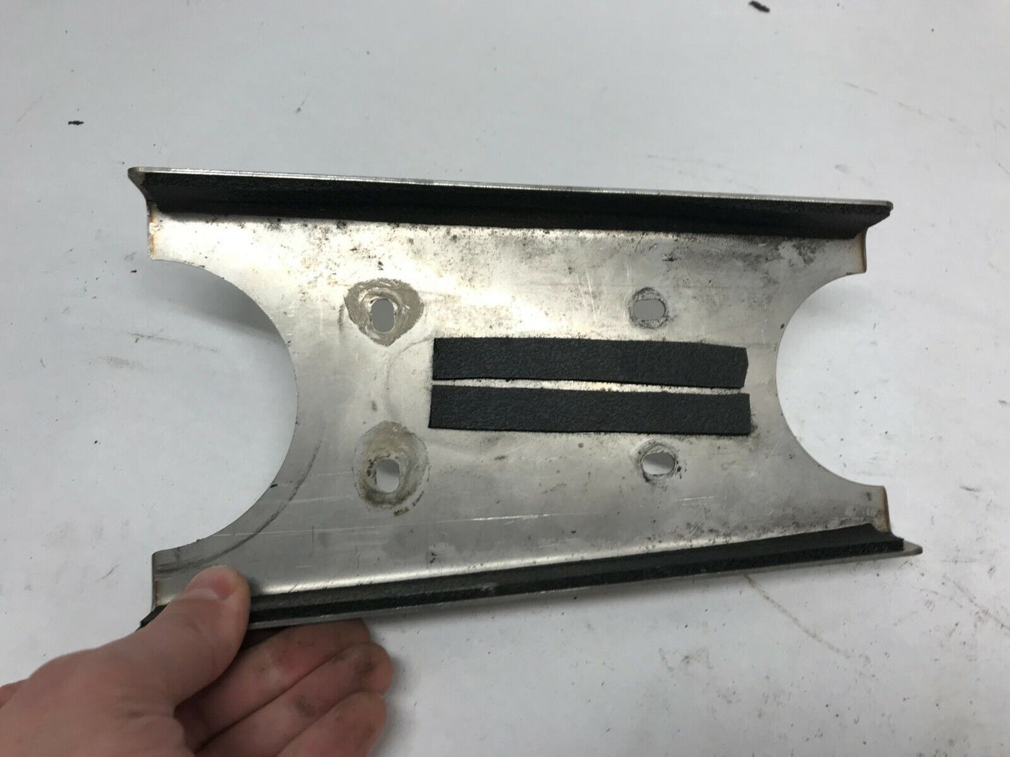 Harley fuel gas tank housing console speedo dash Base Plate Bracket Chrome