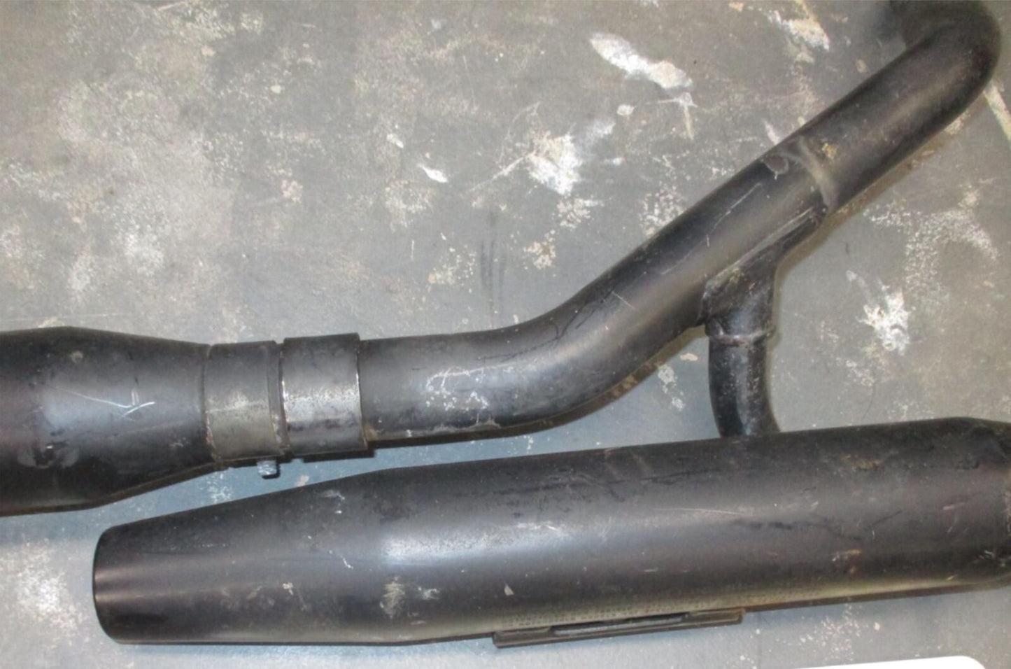 Harley Davidson FXS Blackline Softail Stock Black Exhaust Pipe System 65953-01