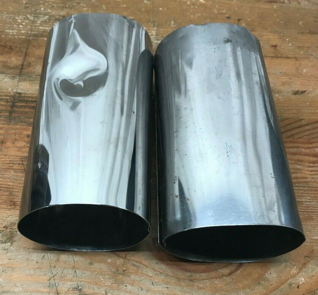 96-15 Harley Davidson Softail Touring FLH FLS FORK COVER COVERS SLIDER Fair Cond