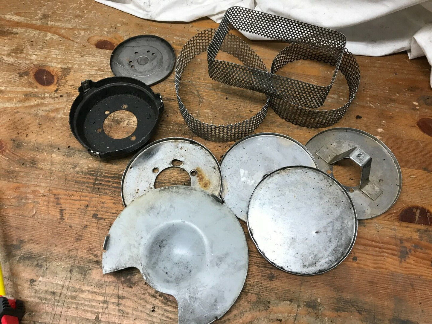 Lot of harley davidson panhead Shovelhead Ironhead backing plates air cleaners