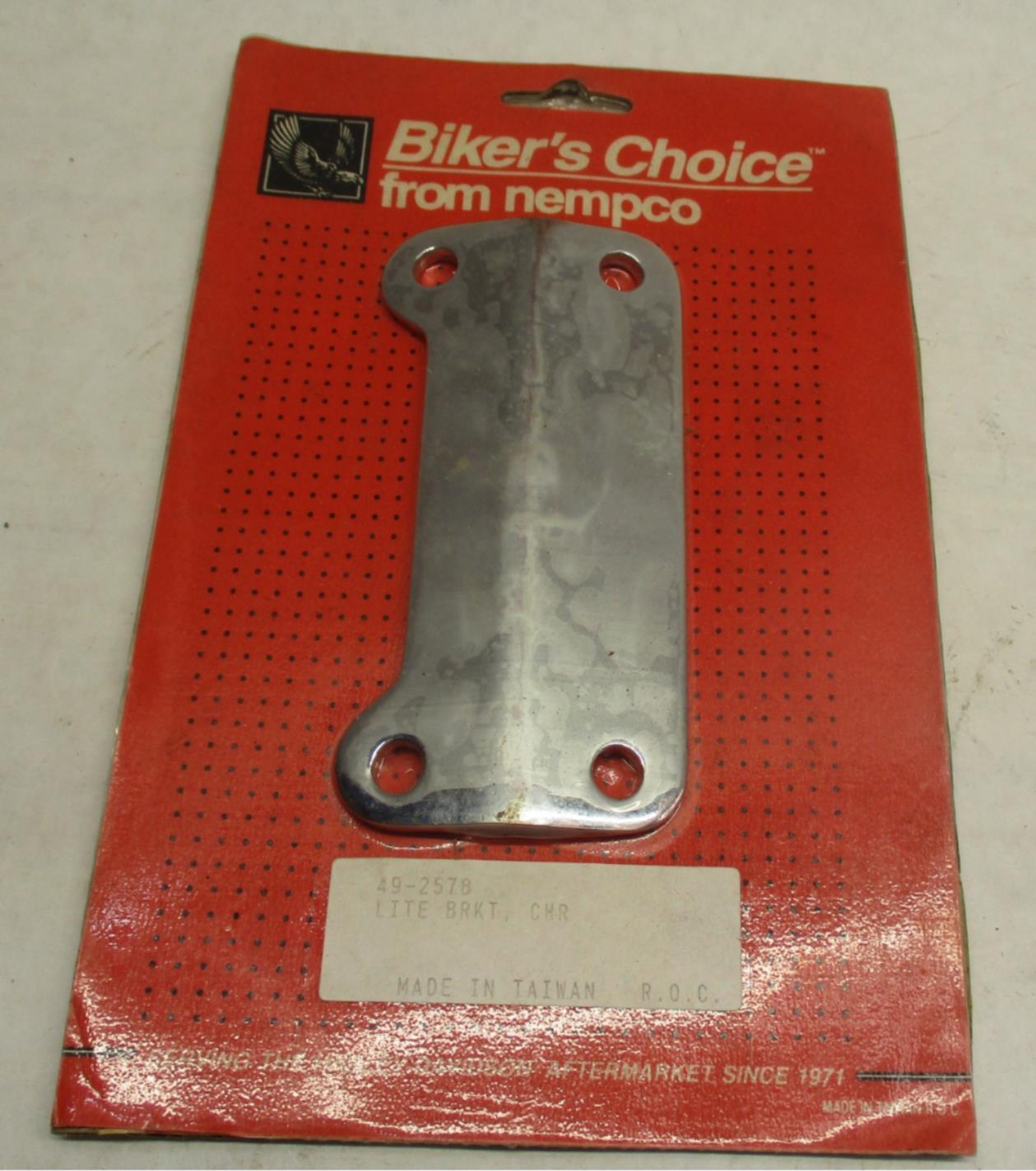 Harley Davidson Biker's Choice Chrome Lite Light Bracket 49-2578 XL FX FXR