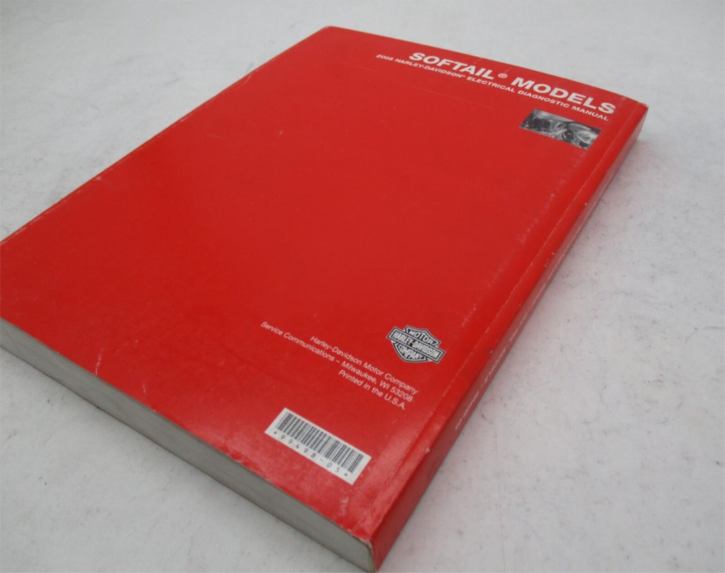 Harley Davidson Factory 2005 Softail Electrical Diagnostic Manual 99498-05