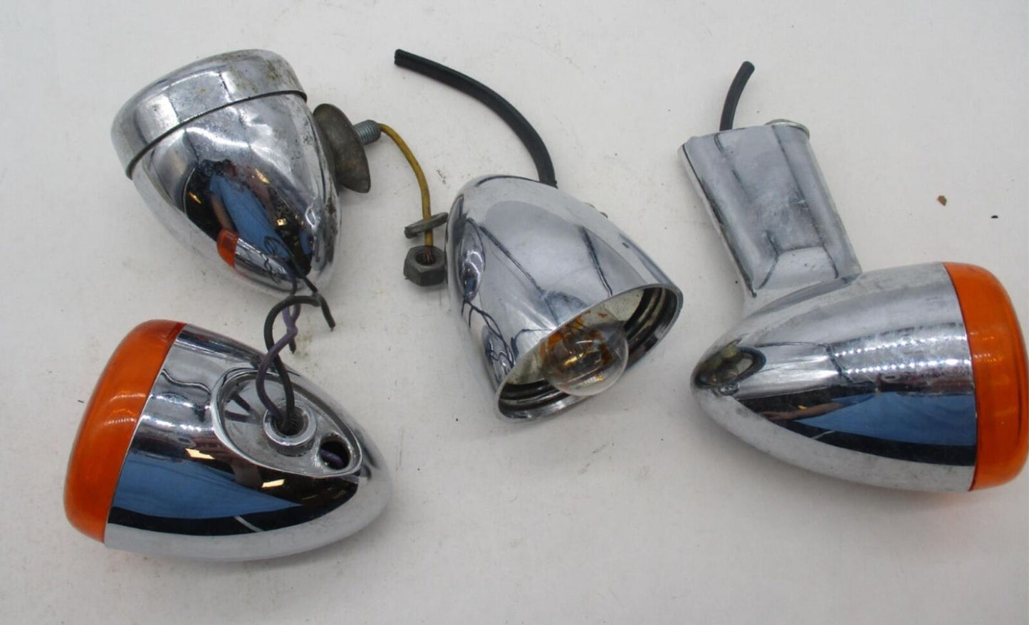 Mixed Lot of Harley Davidson Genuine Bullet Turn Signals Housings & Parts