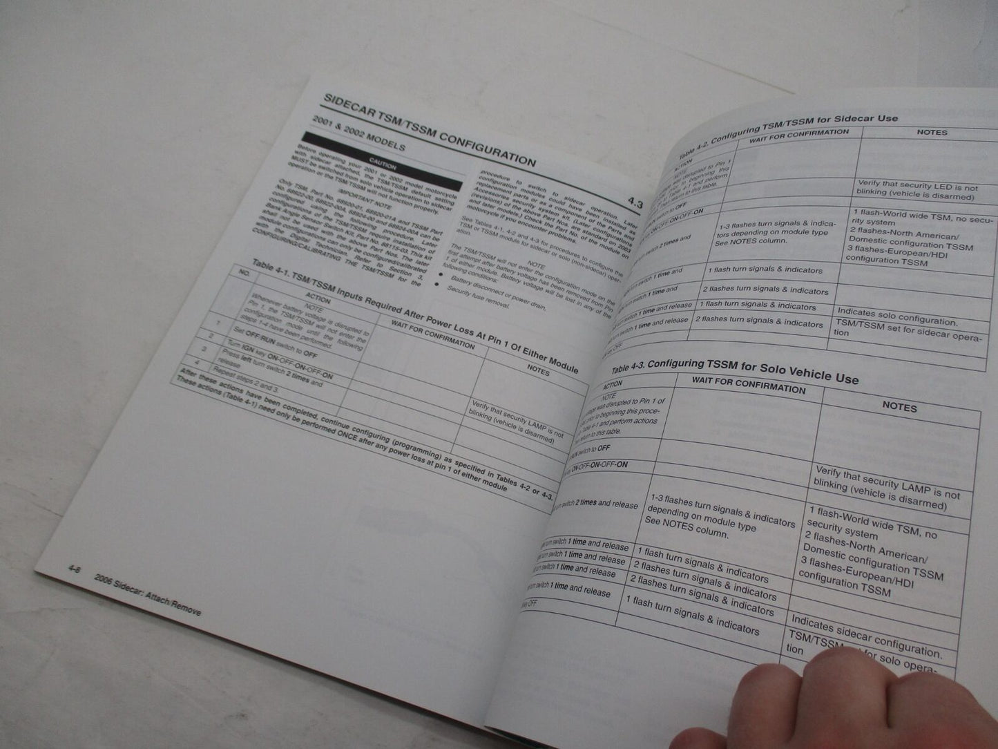 Harley Davidson Official Factory 1999 - 2006 Side Car Service Manual 99485-06