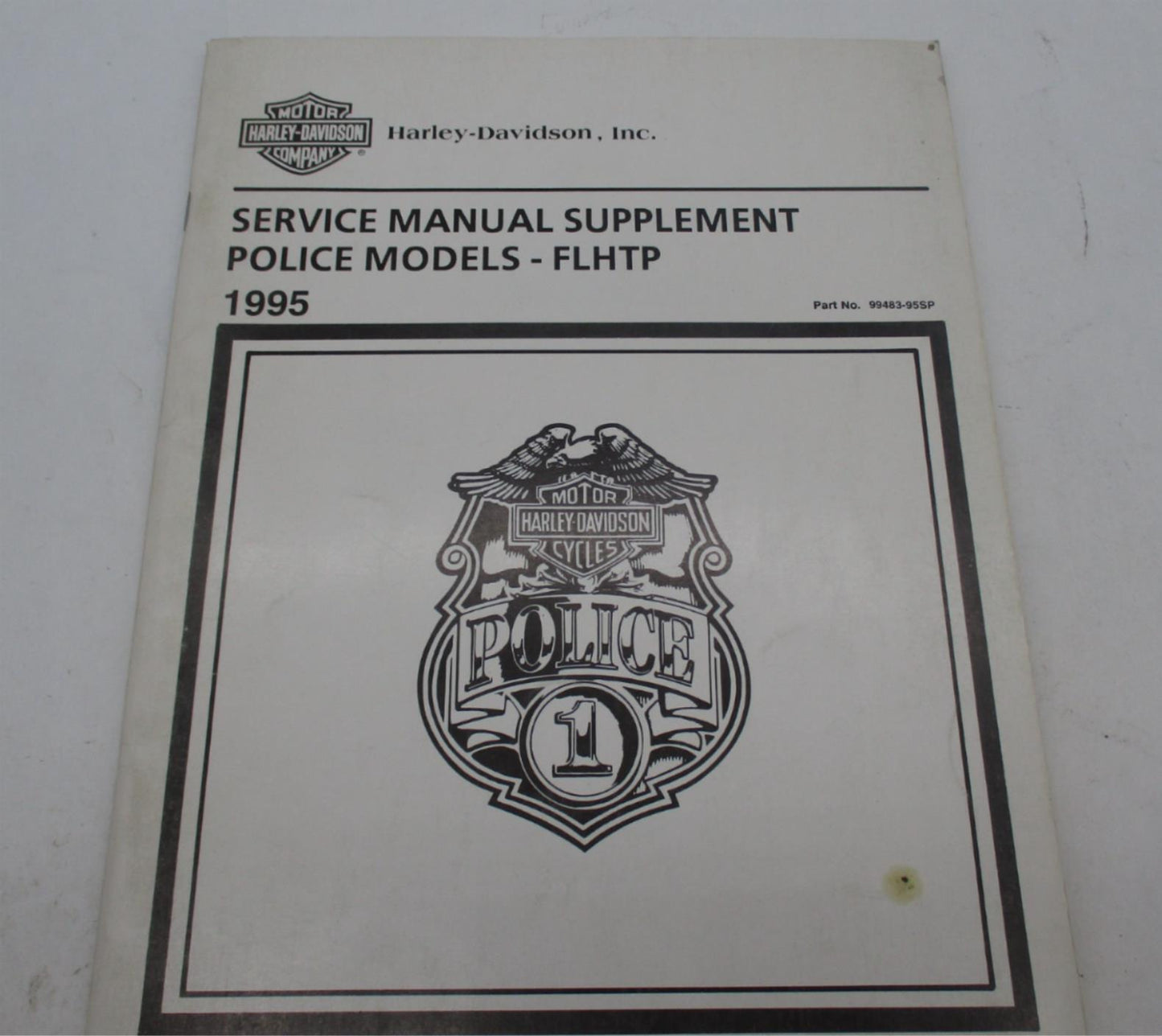 Harley Davidson Official 1995 FLHTP Police Service Manual Supplement 99483-95SP
