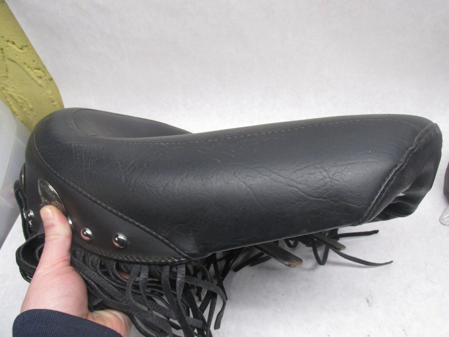 Harley Davidson Mustang Seat Chrome Studded with Conchos FX FL 58-84 75496 75340