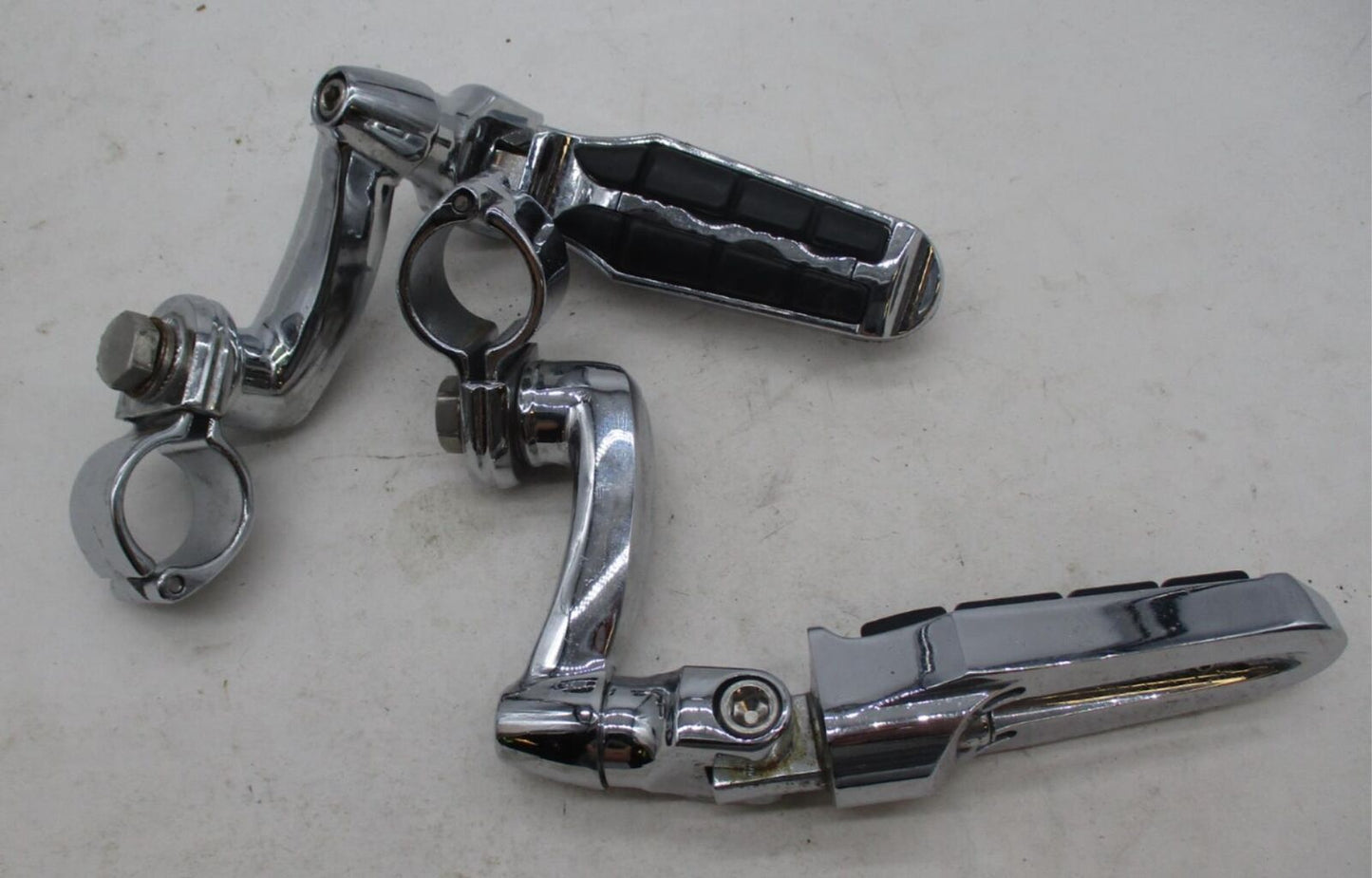 Harley Davidson Genuine Highway Pegs with Crash Engine Guard Bracket Clamps