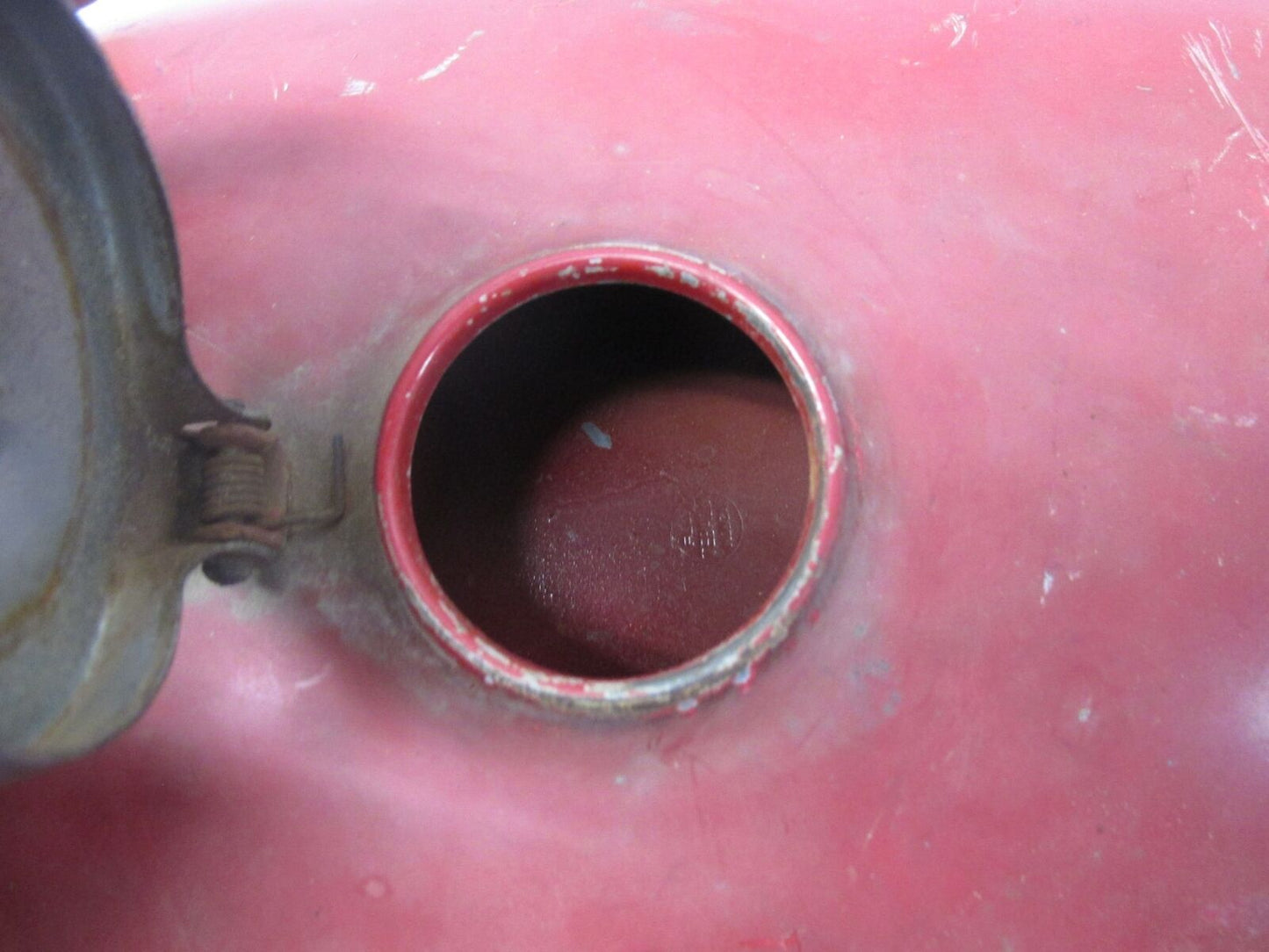 Vintage Original Paint Moto Guzzi Red RARE Gas Fuel Tank Unknown Model