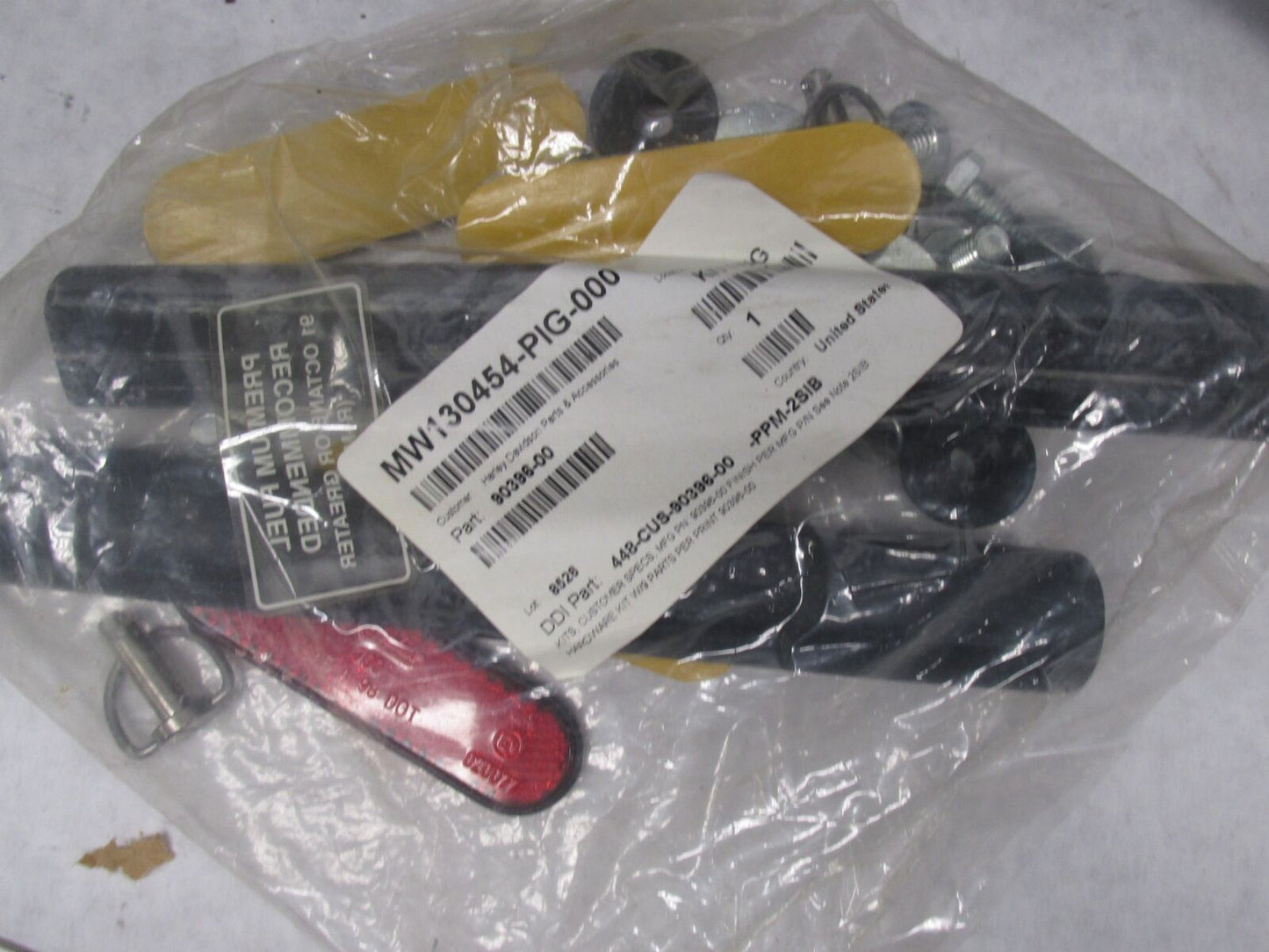 Harley Davidson Genuine NOS Pair of Softail Deuce Black Saddlebags 90396-00