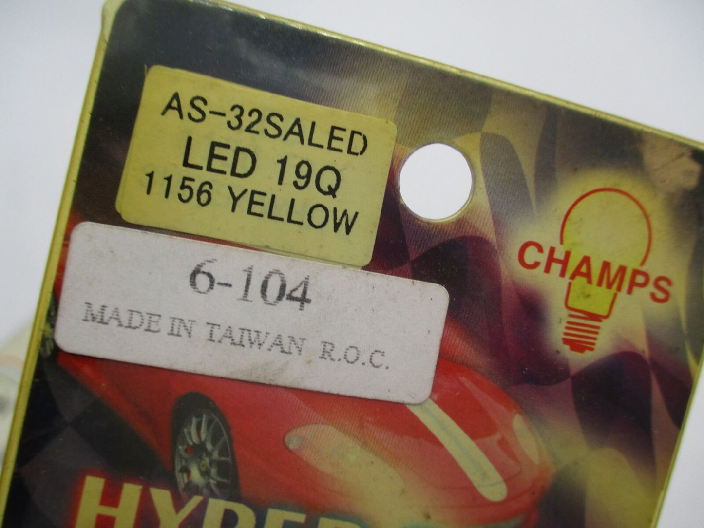 Harley Champs Hyper Bulb LED 6-104 AS-32SALED LED 19Q 1156 Yellow