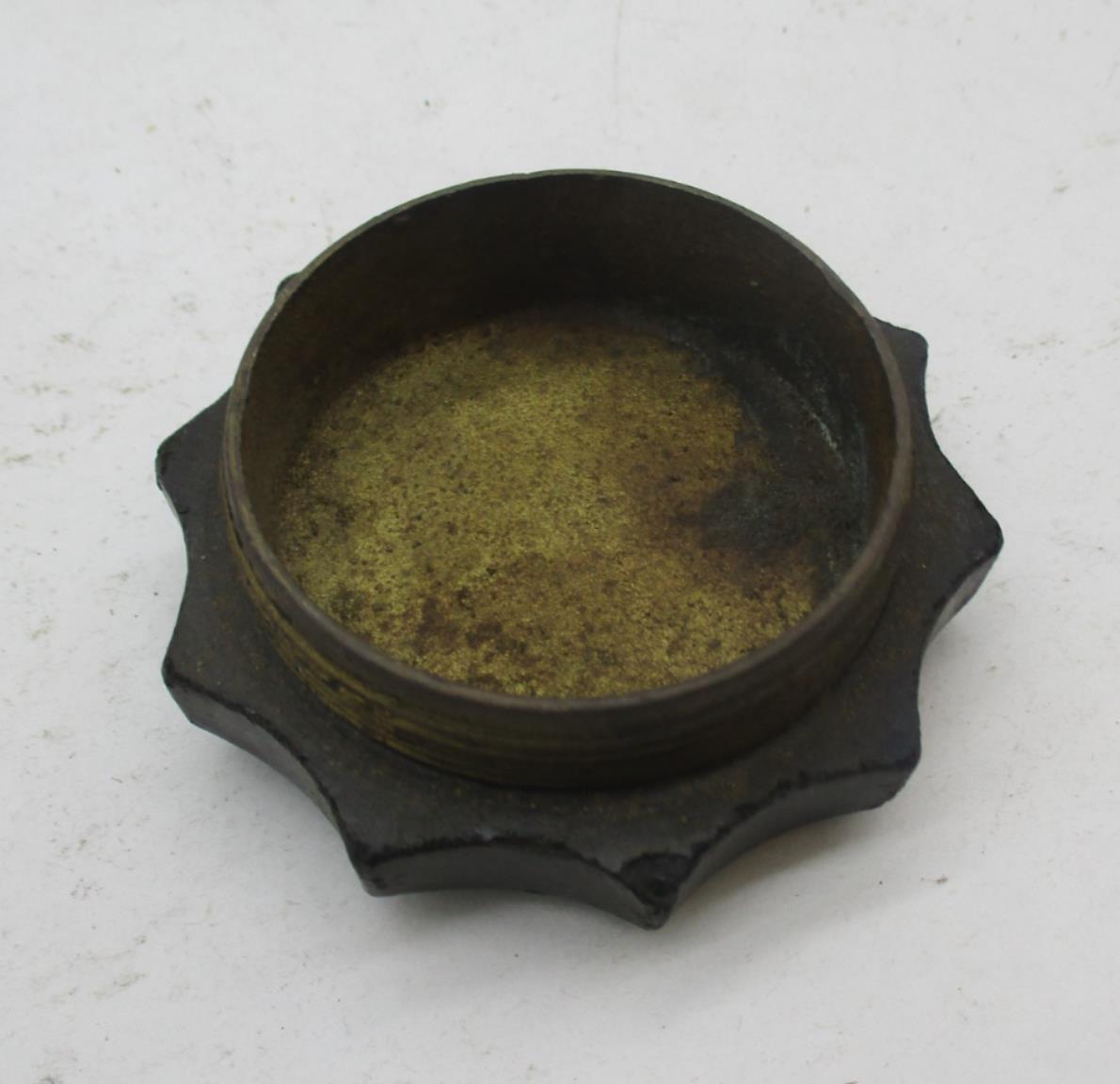 Vintage Motorcycle Enduro Trials Scrmabler Gas Fuel Tank Cap Cover Black