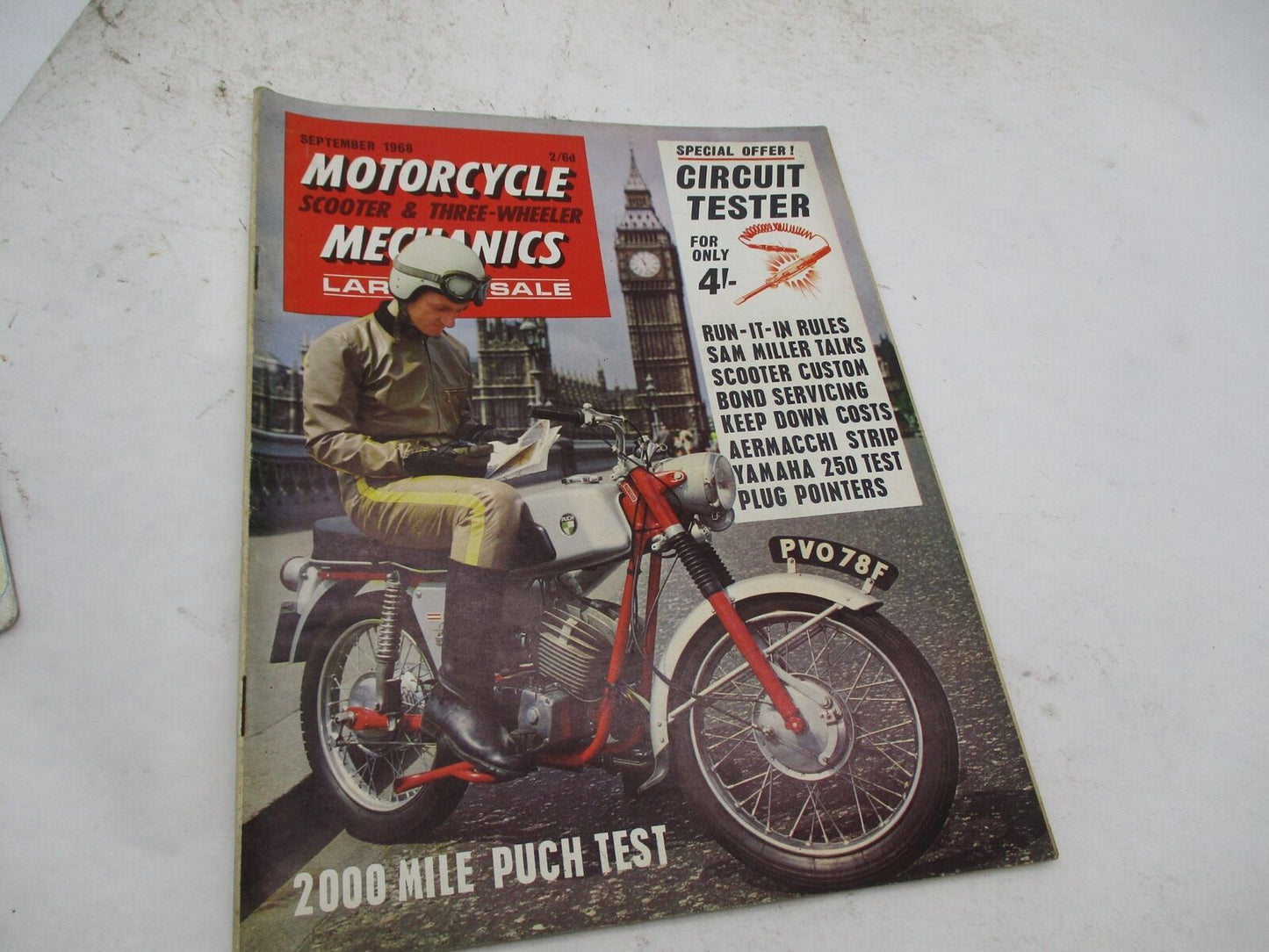 Lot of 3 Vintage Motorcycle Mechanics Magazines Sep & Oct 1968 July 1970