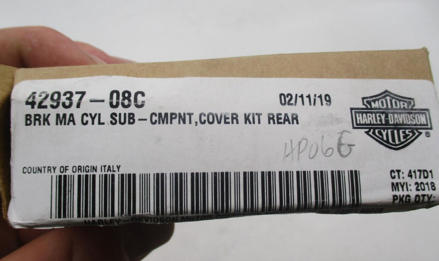 Harley Davidson Genuine Rear Brake Master Cylinder Cover 42937-08C