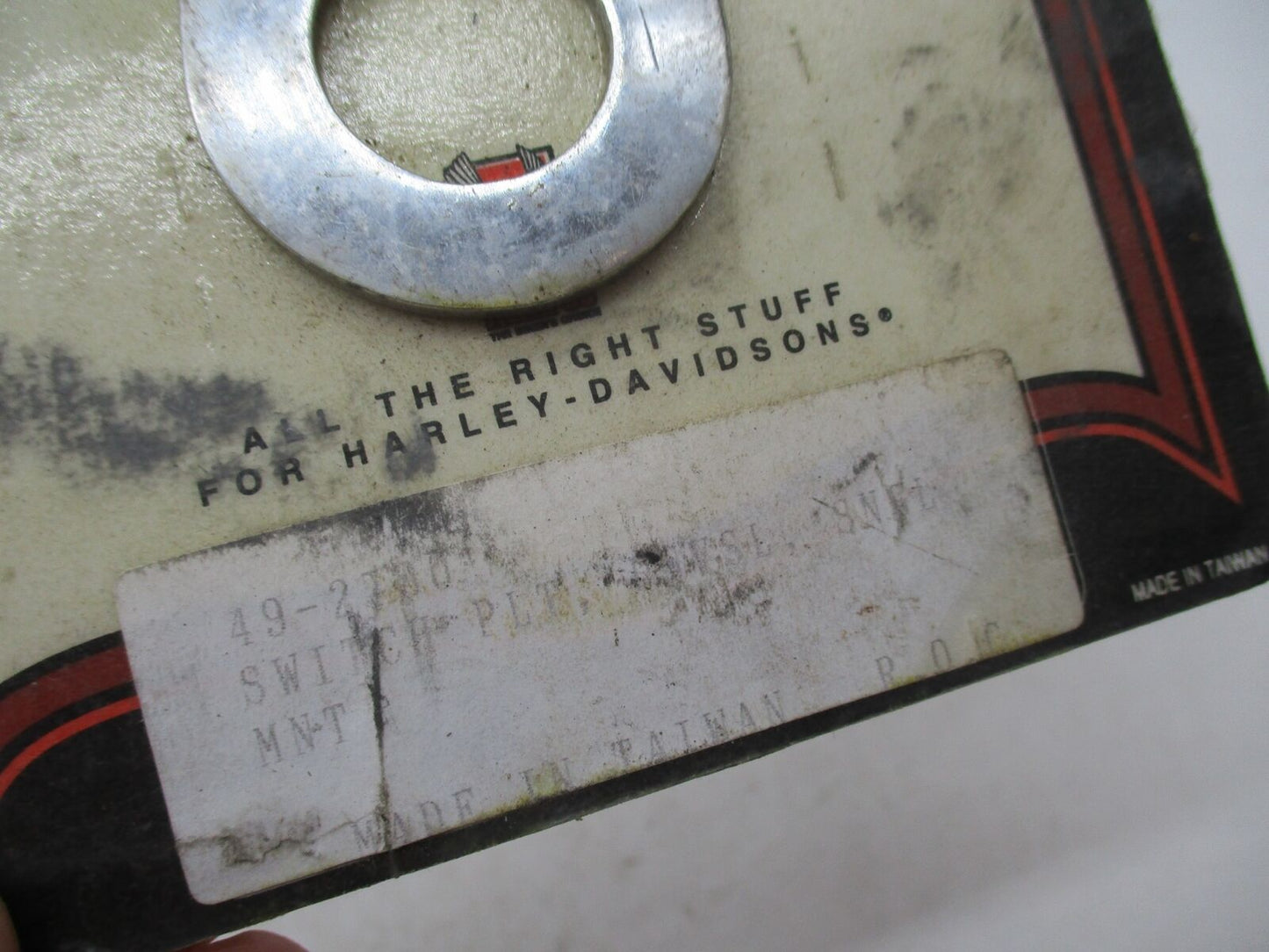 Harley Davidson Biker's Choice Switch Plate Hole Single Mount 49-2706