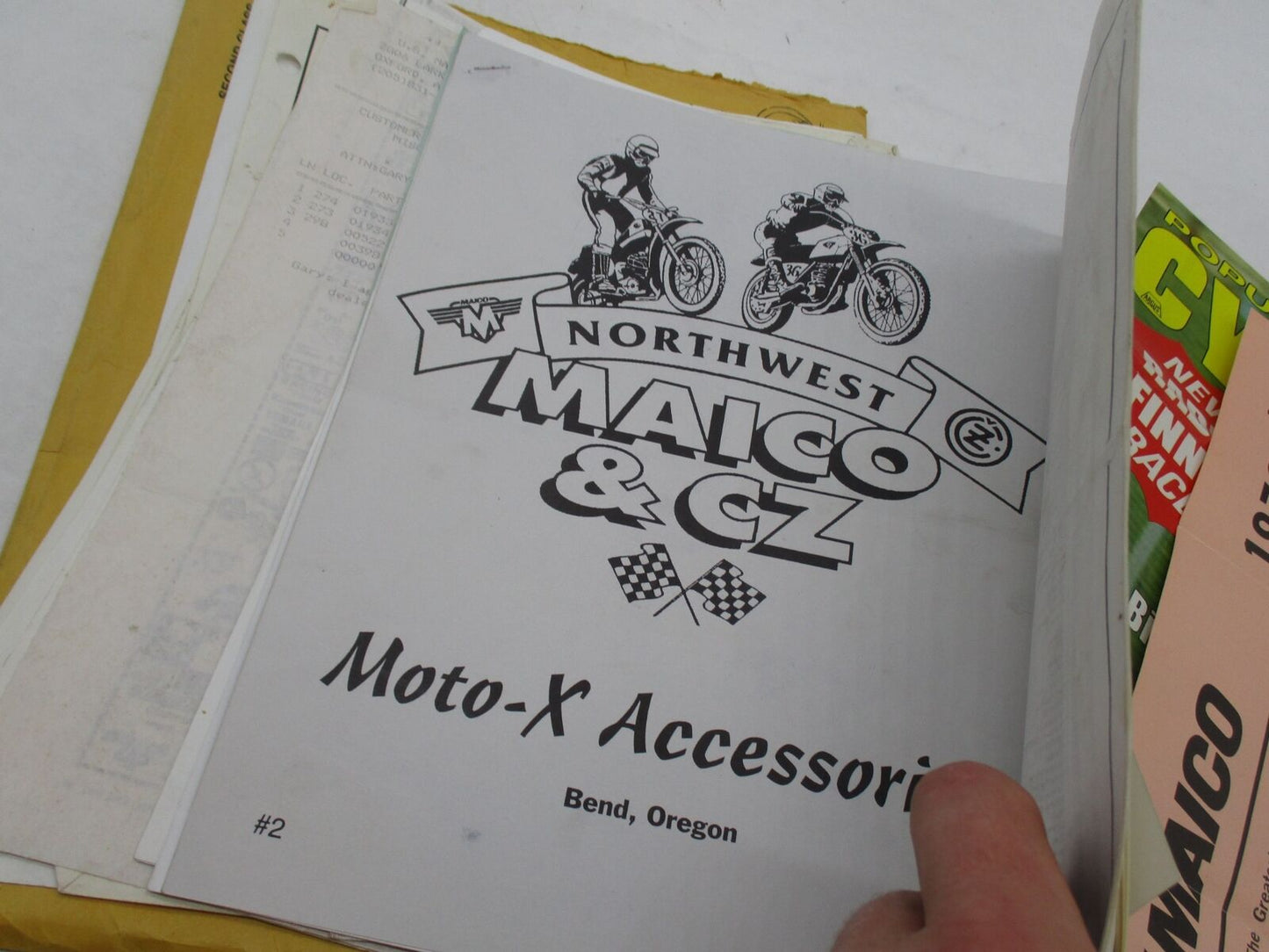 Mixed Lot of Maico Enduro Ephemera Motorcycle Dealer Brochures Papers