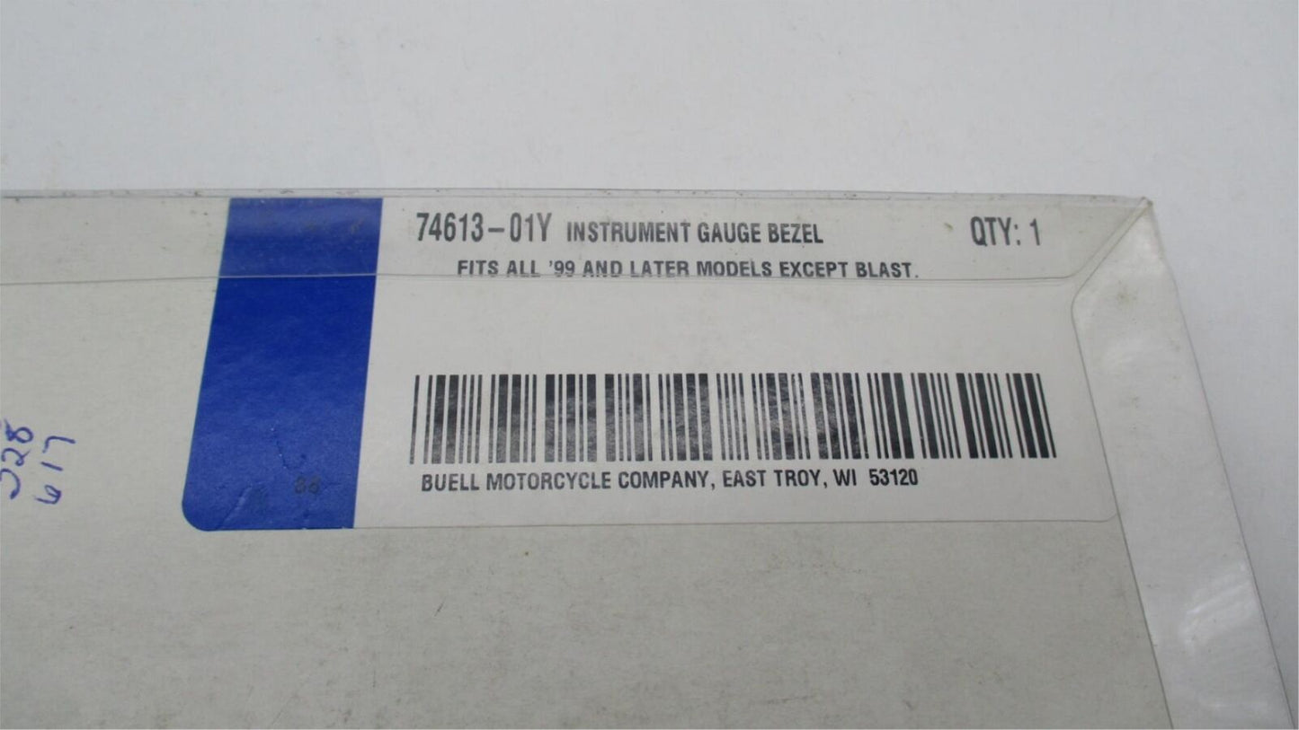 Harley Buell Genuine NOS Instrument Gauge Bezel 74613-01Y