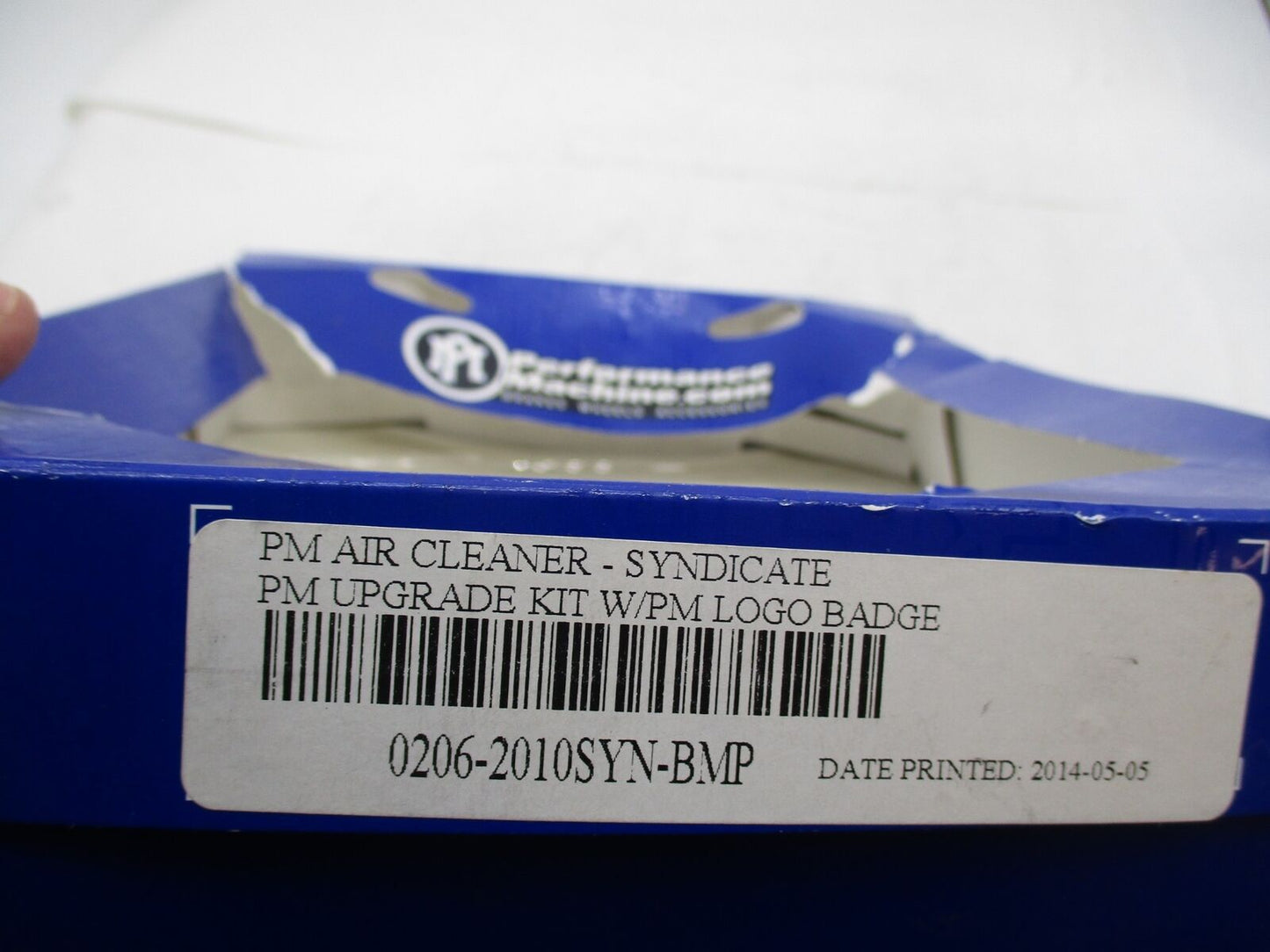Harley Performance Machine Air Cleaner Trim w/ Logo Badge 0206-2010SYN-BMP