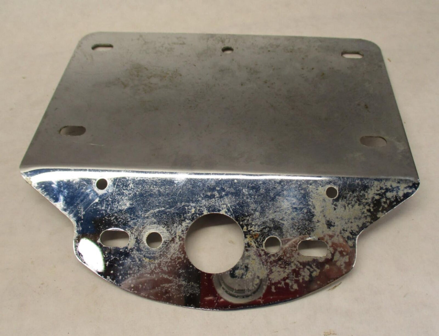 Harley Davidson Chrome Rear License Plate Angled Mounting Bracket