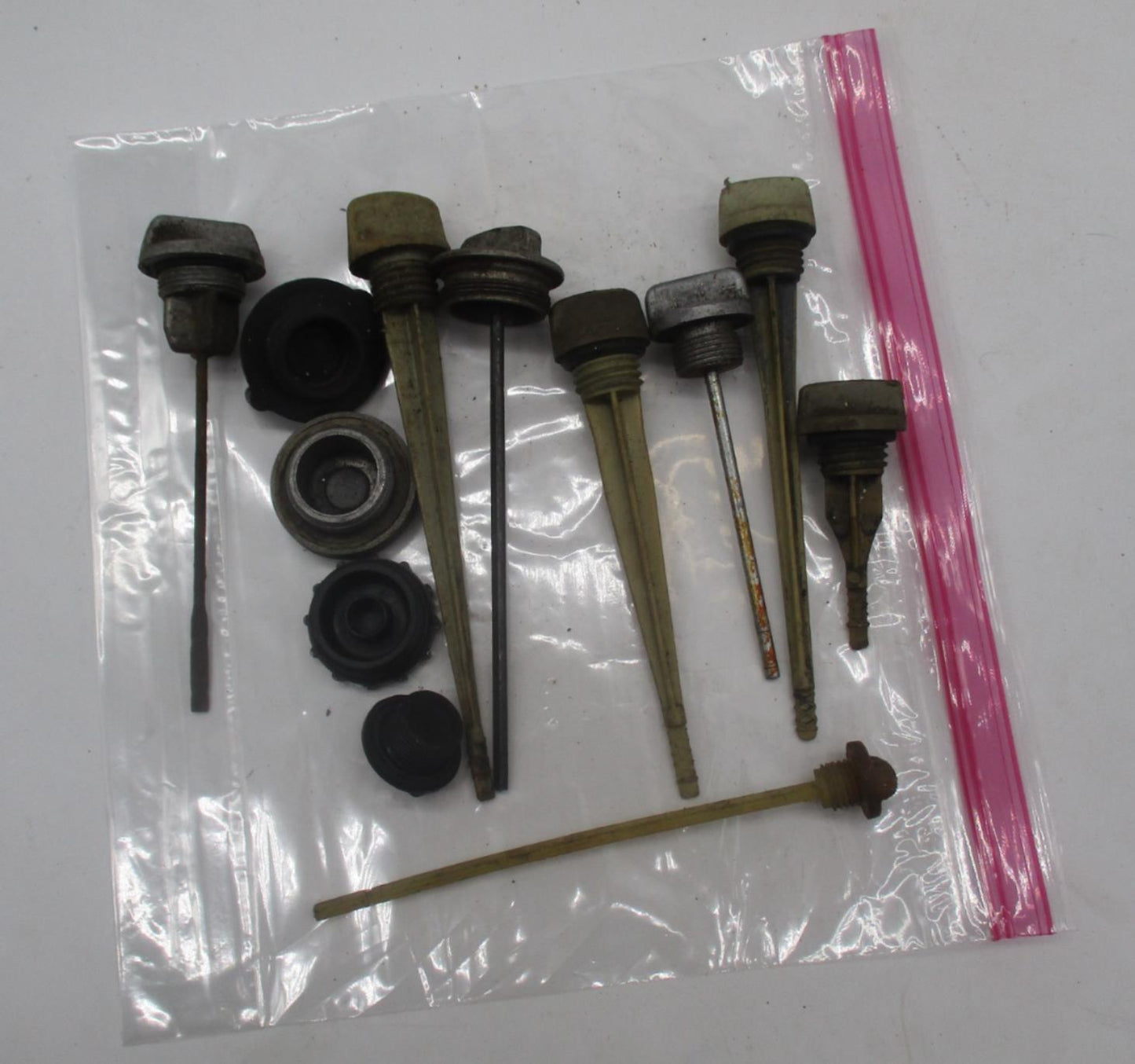 Mixed Lot of Vintage Motorcycle Enduro Oil Dipsticks & Caps