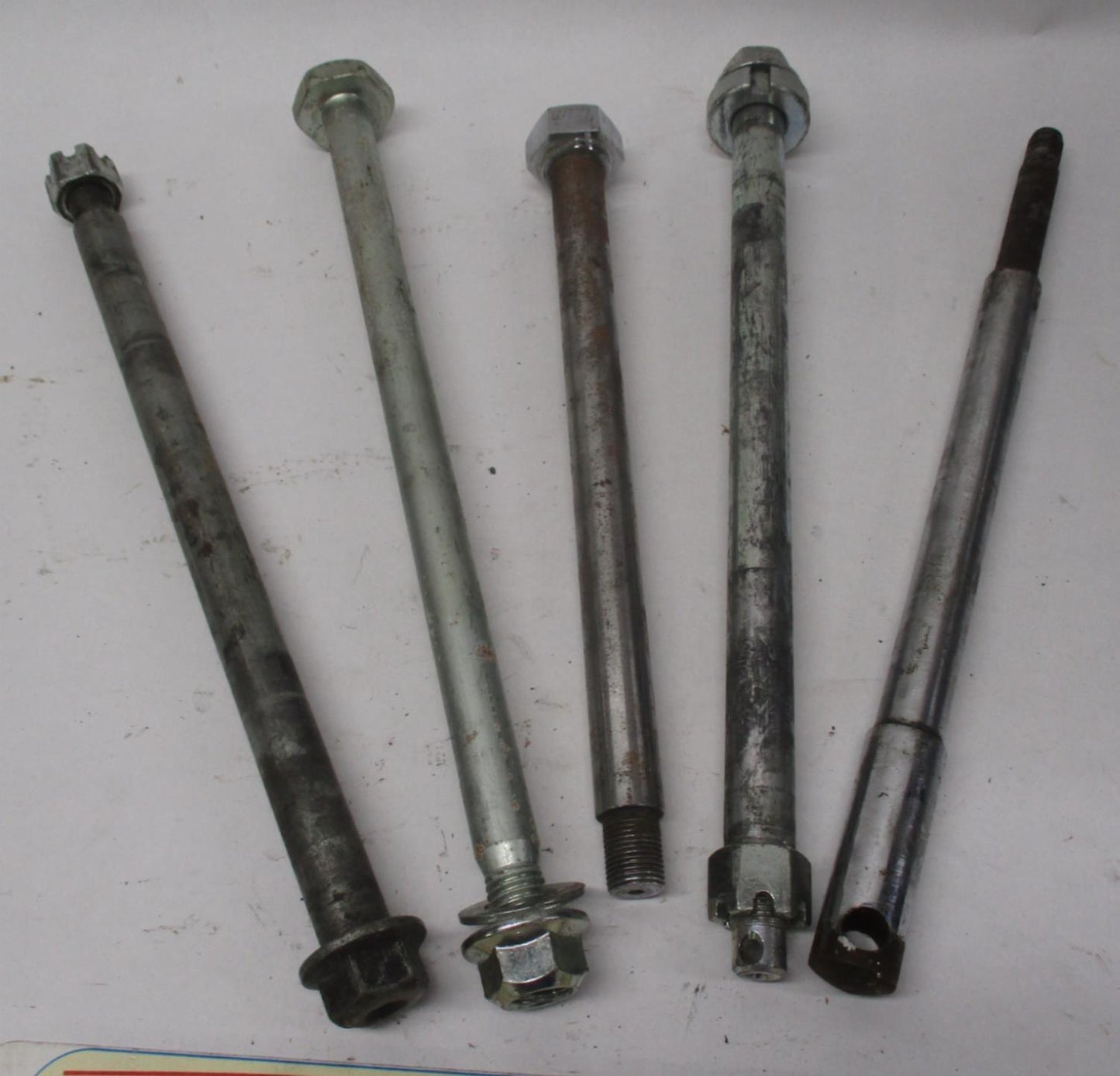 Mixed Lot of (5) Harley Front / Rear Wheel Axles Sportster Dyna Softail  #3
