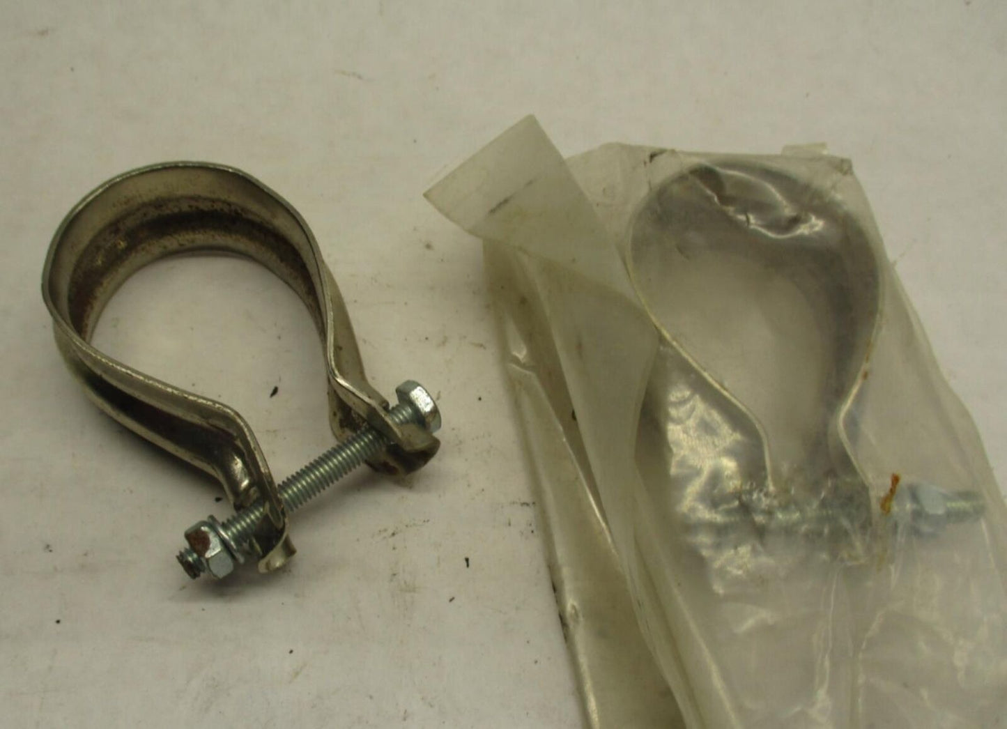 Set of 2 Harley Panhead Shovelhead Knucklehead 2" Exhaust Clamps
