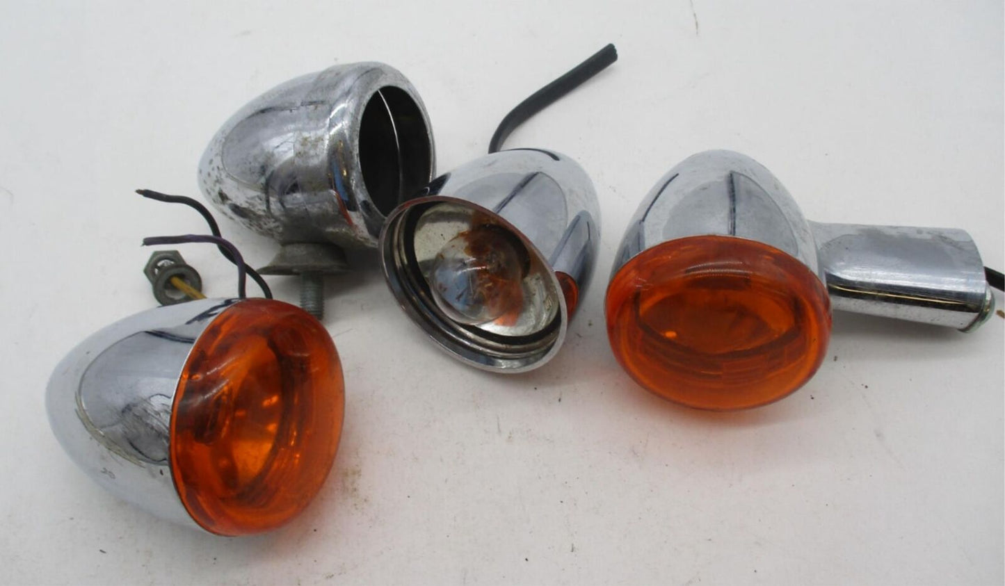 Mixed Lot of Harley Davidson Genuine Bullet Turn Signals Housings & Parts
