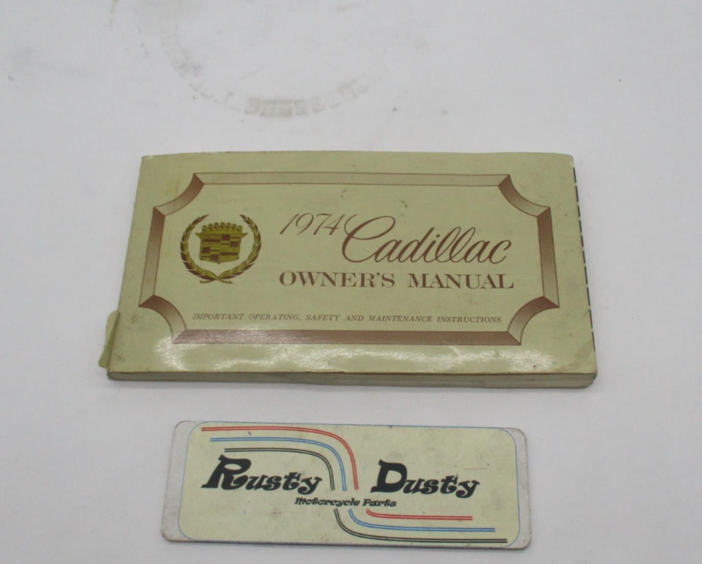 1973 Cadillac Owners Manual User Guide Reference Operator Book