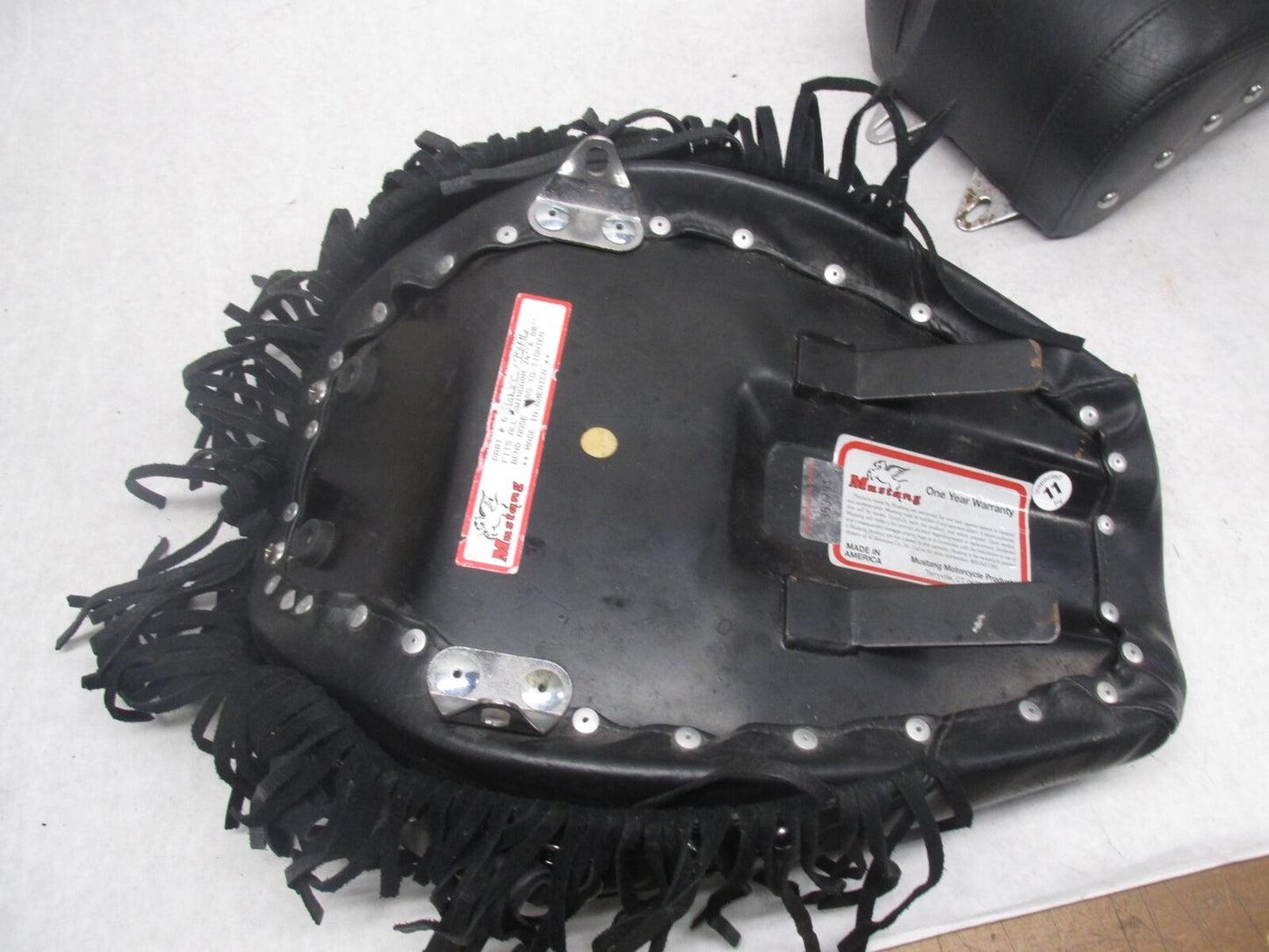 Harley Davidson Mustang Seat Chrome Studded with Conchos FX FL 58-84 75496 75340