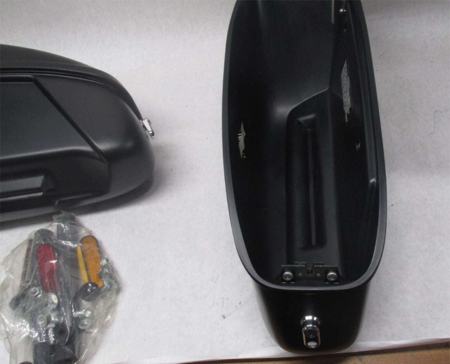 Harley Davidson Genuine NOS Pair of Softail Deuce Black Saddlebags 90396-00
