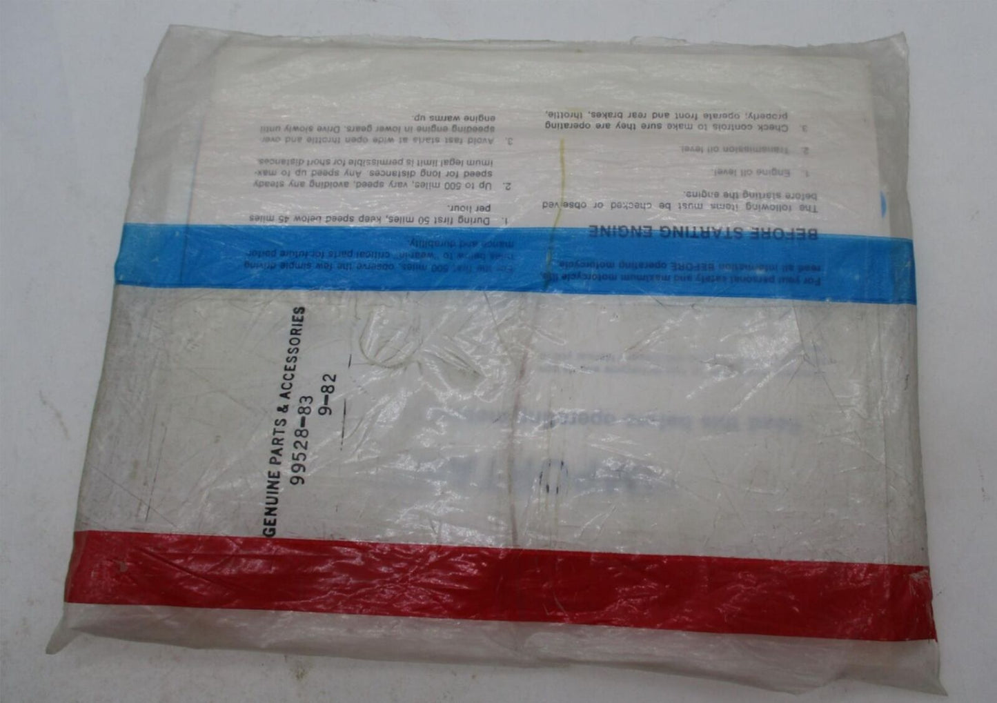 Harley Davidson Genuine NOS Owners Manual FLT FXR Models 1340cc 5-Speed 99465-83