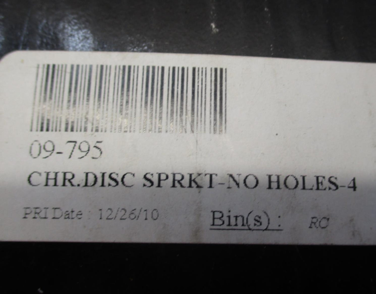 Custom Chrome Harley Davidson Rear Chain Disc Sprocket No Holes 09-795