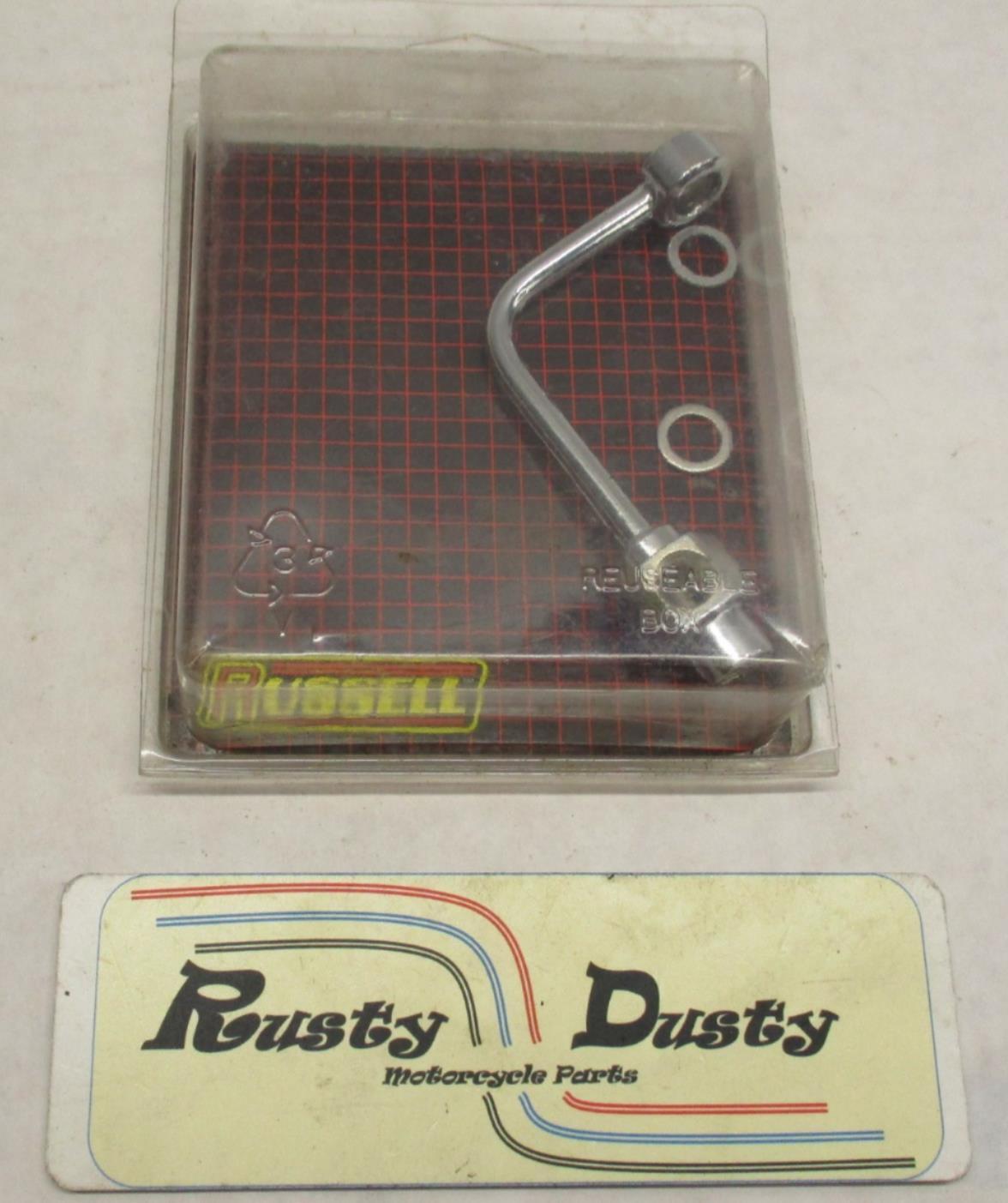 Russell 90 Degree Long Banjo Fitting w/ Brake Light Switch Receptacle 13365