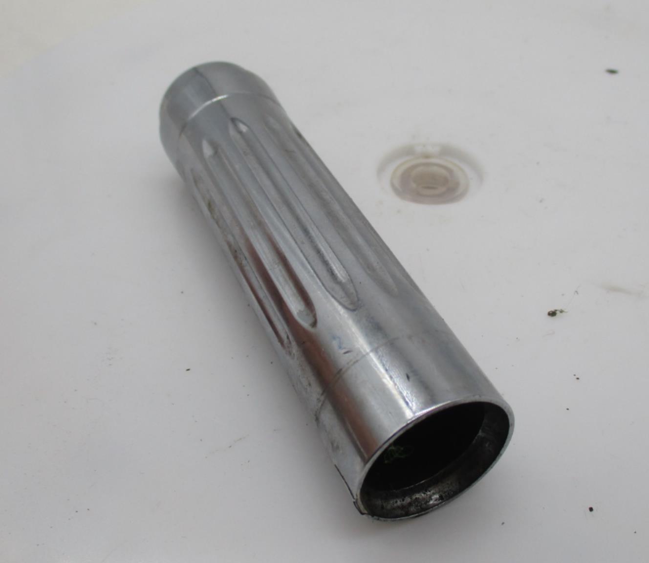 Harley Davidson Chrome Grooved Push Rod Tube Cover