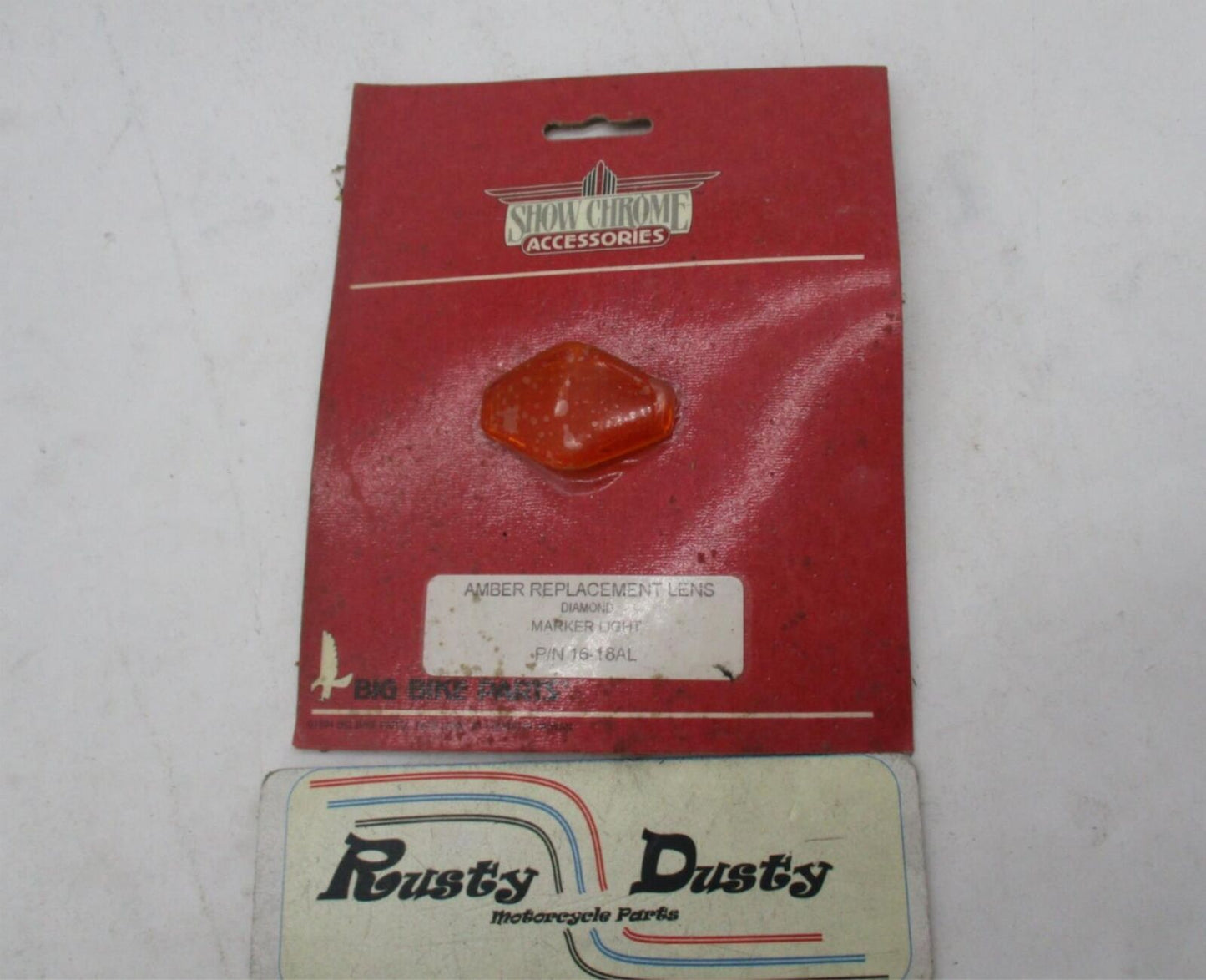 Show Chrome Diamond Amber Replacement Marker Light Lens 16-18AL