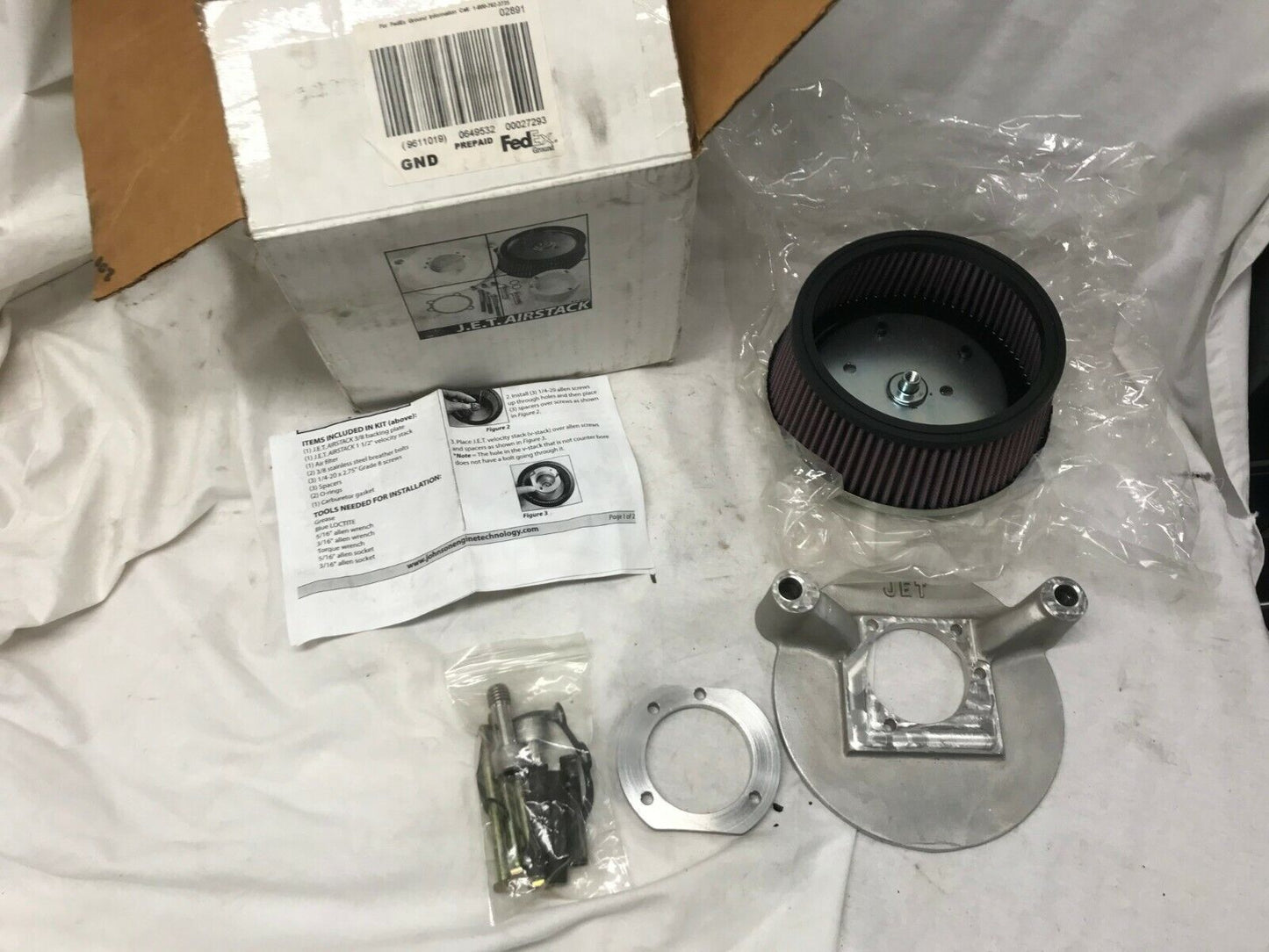 Harley Johnson Engine Technology J.E.T. AirStack Air Stack Harley AP.200 Kit