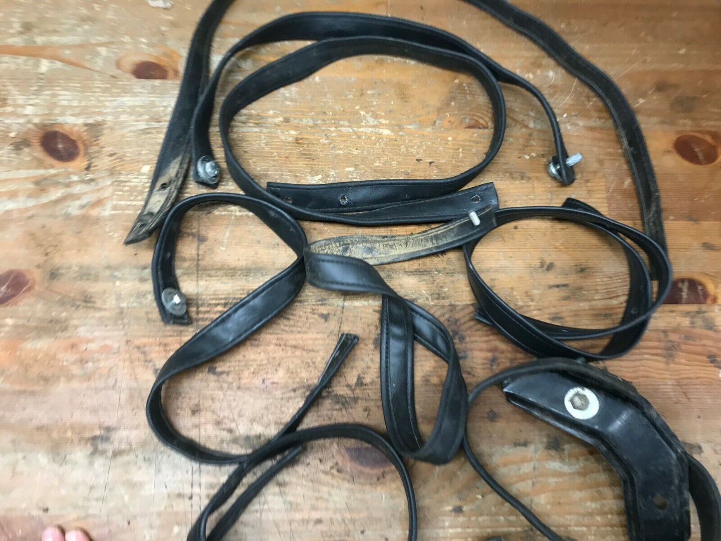 Mixed Lot (8) Harley Davidson Mixed Lot of grab Seat Passenger Straps black