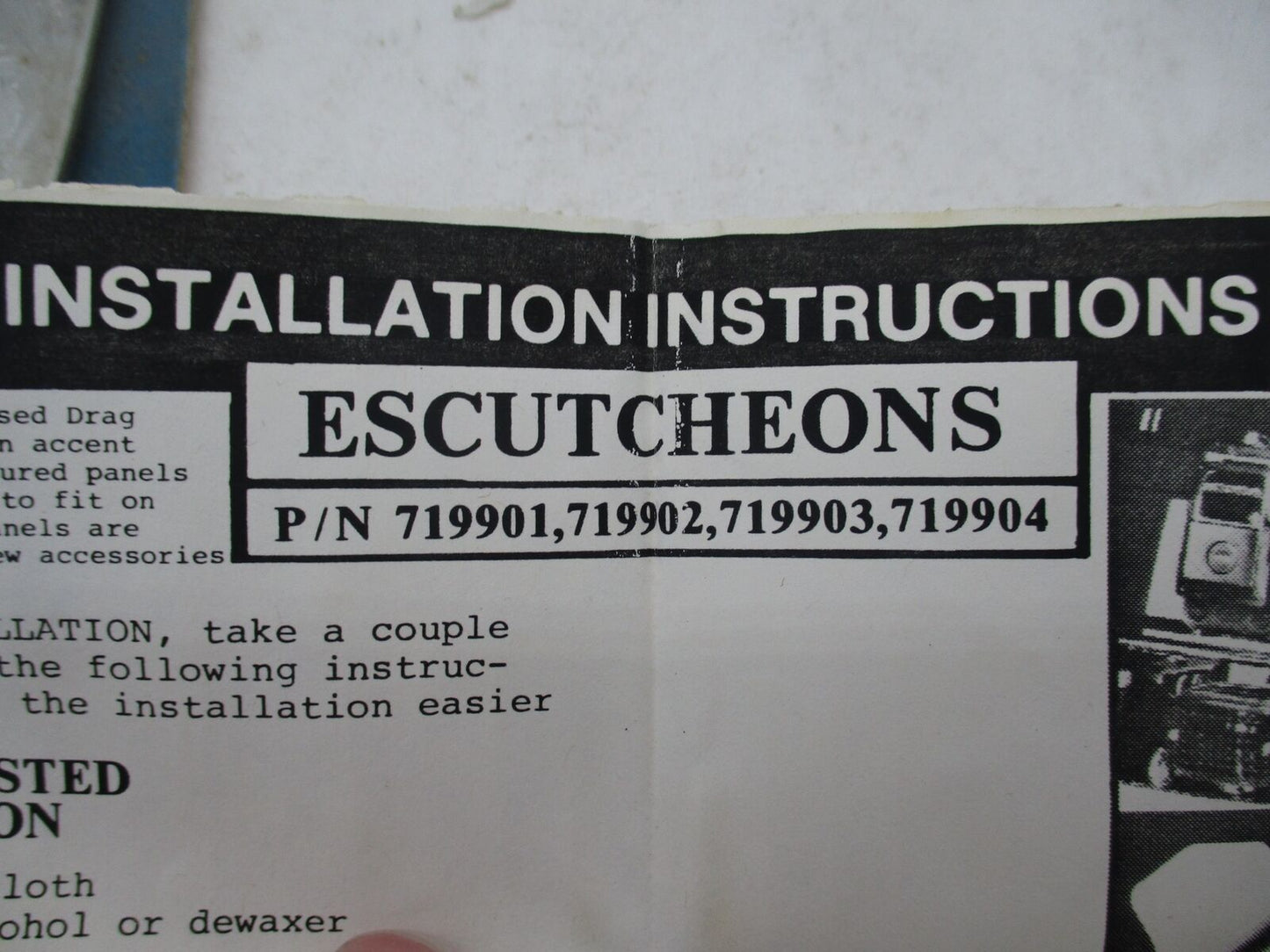 Drag Specialties Chrome Fairing Escutcheons Bracket 719901 719902 719903 719904