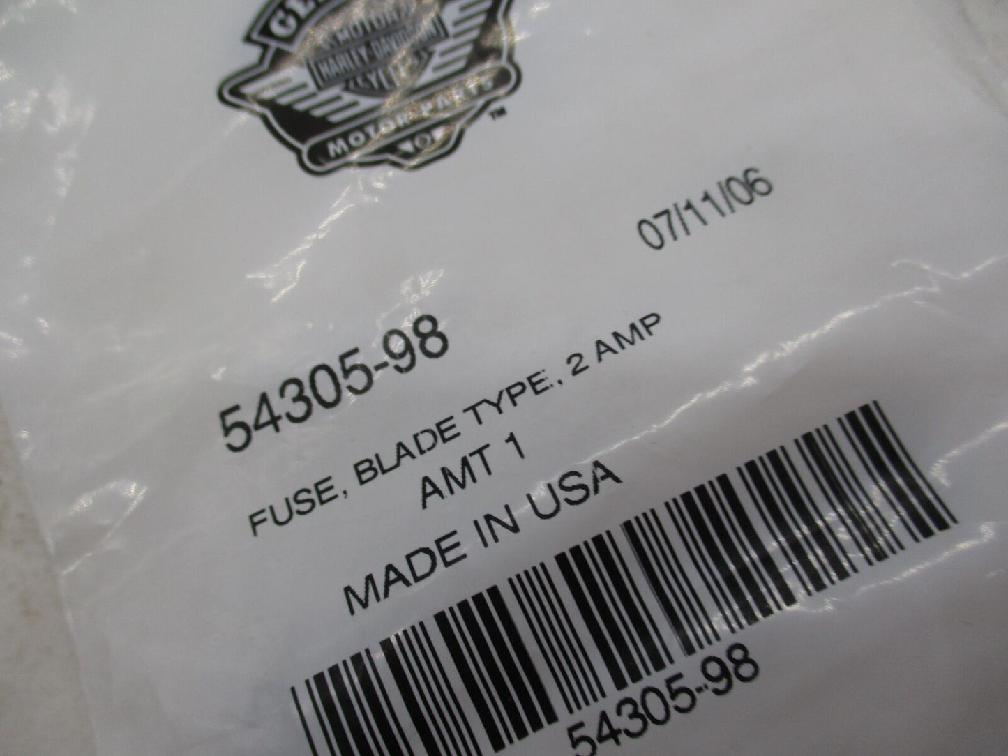 Lot of 11 Harley Davidson Genuine NOS Blade Type Fuses 54305-98