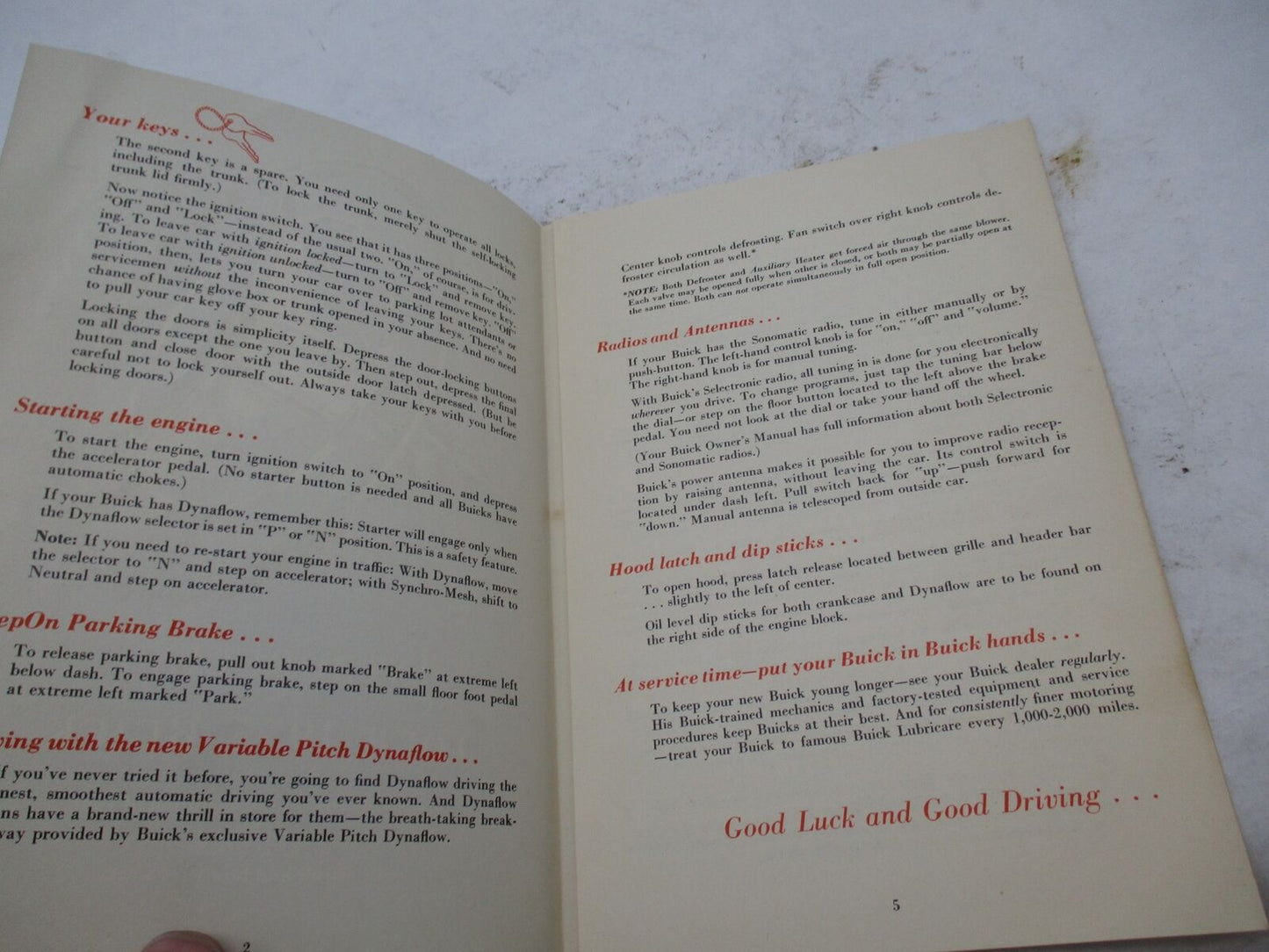 Vintage Original introducing You 1955 Buick Operation Manual Guide Book