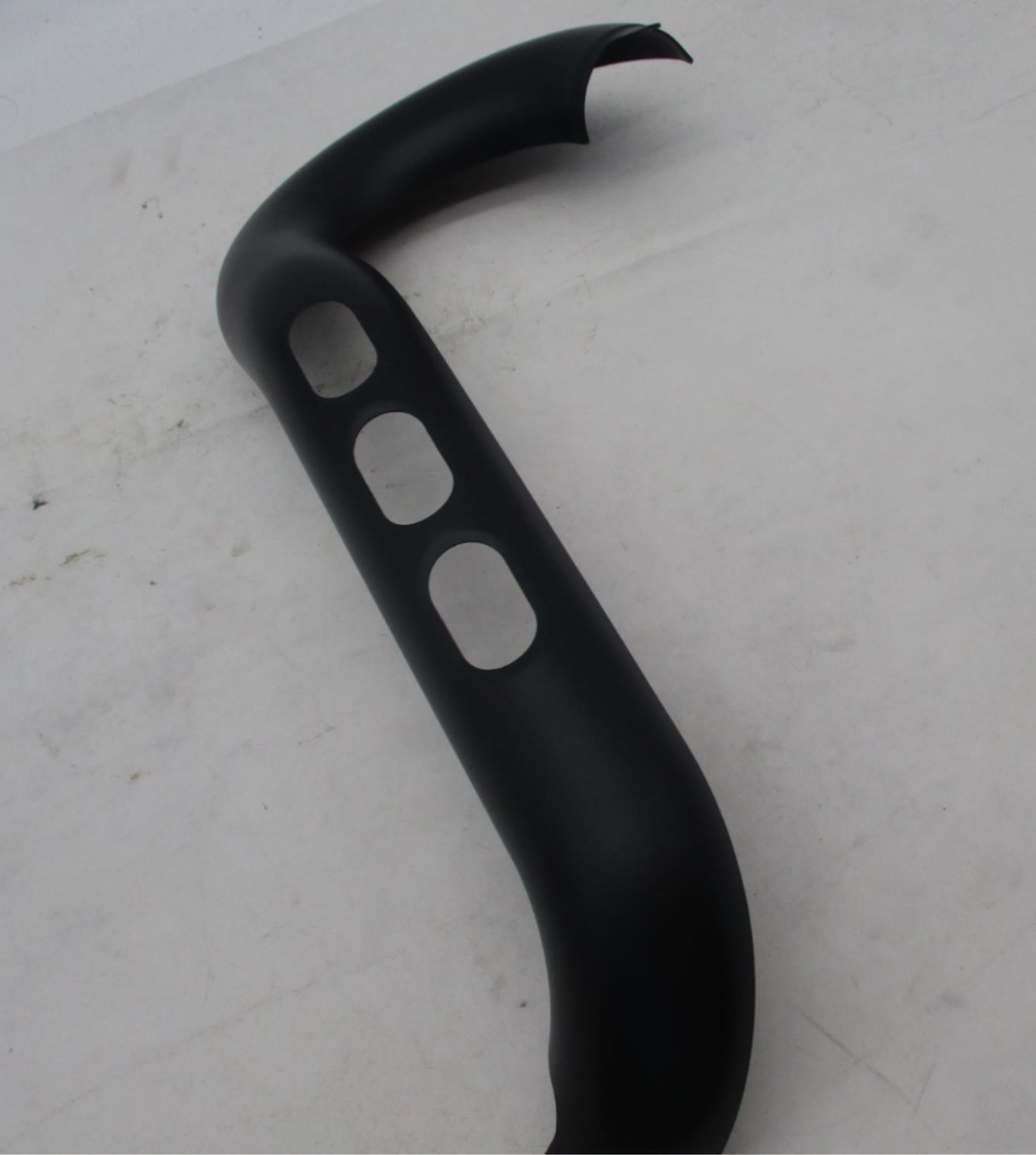 Harley Davidson 2 into 1 Black Slotted Exhaust Heat Shield