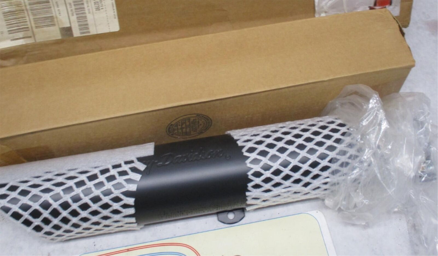 Harley Genuine NOS Slash Down XL Sportster Black Exhaust Mufflers 80310-99