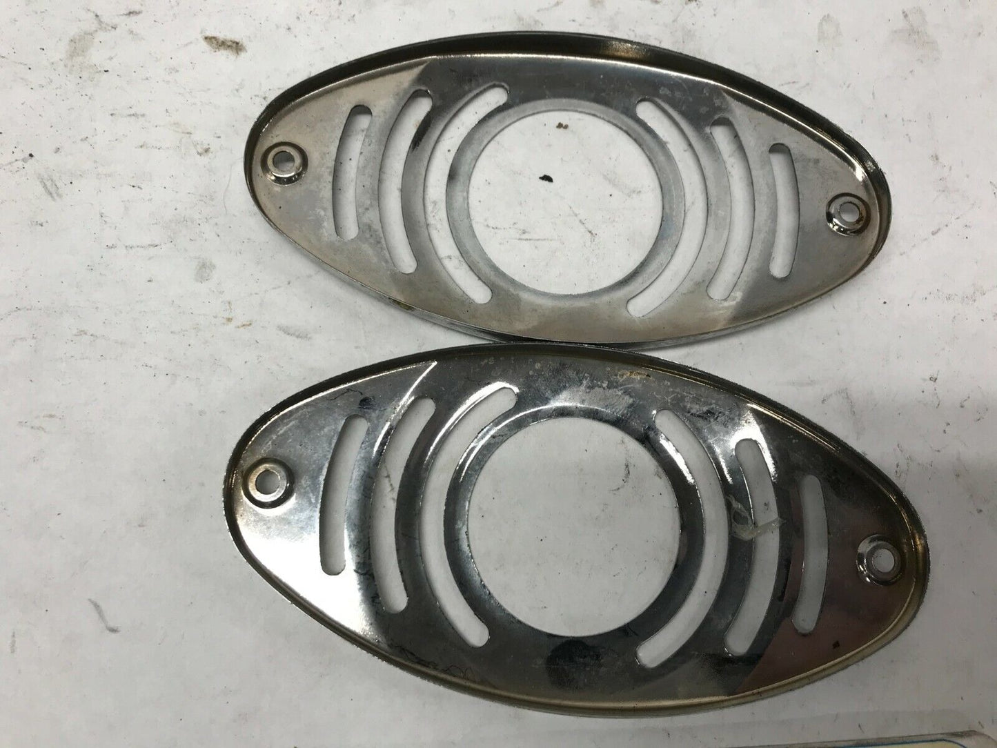 Harley Davidson Turn Signal Blinker slotted Turn Signal Covers Chrome