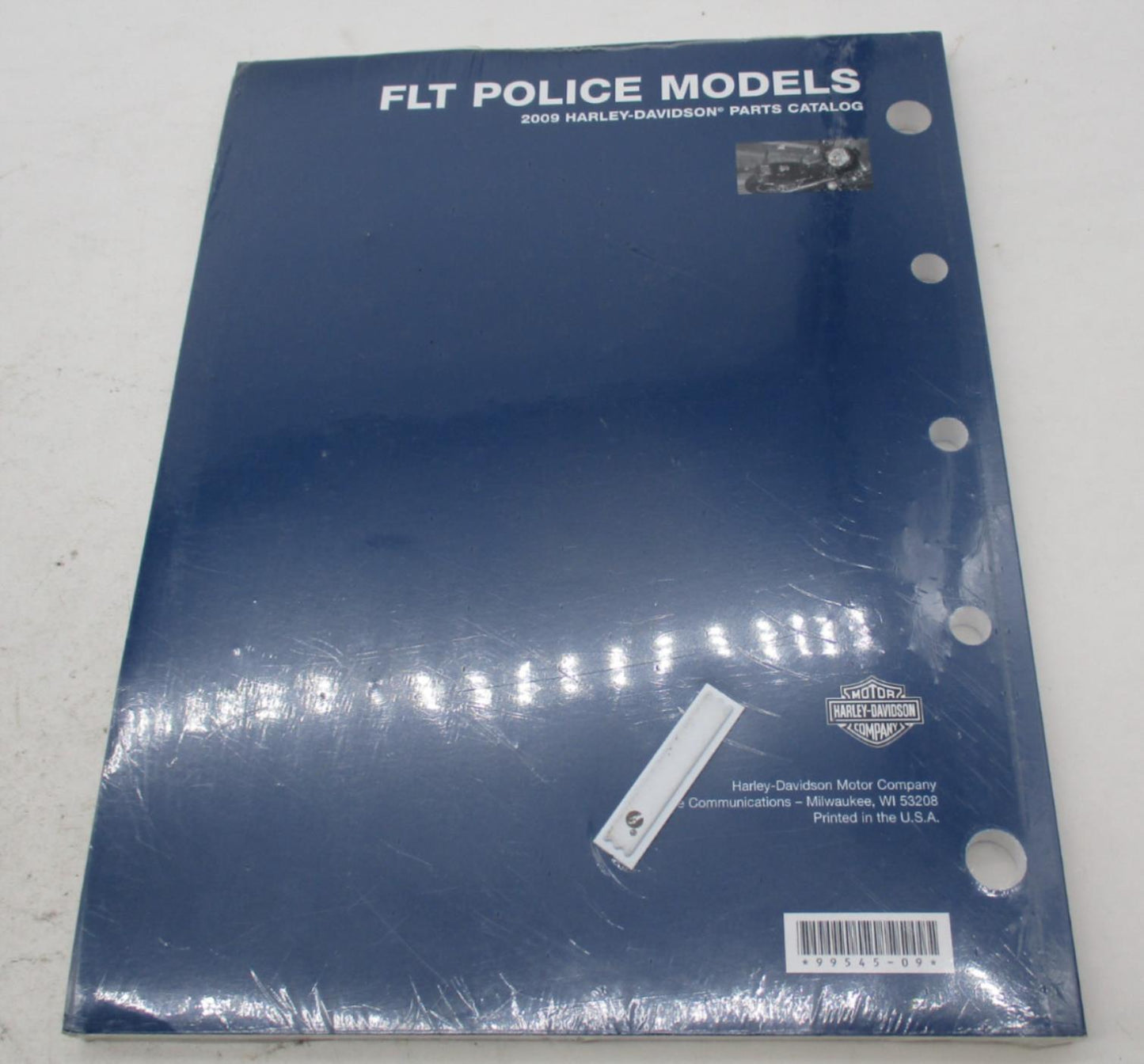 Harley Davidson Official Factory 2009 FLT Police Models Parts Catalog 99545-09